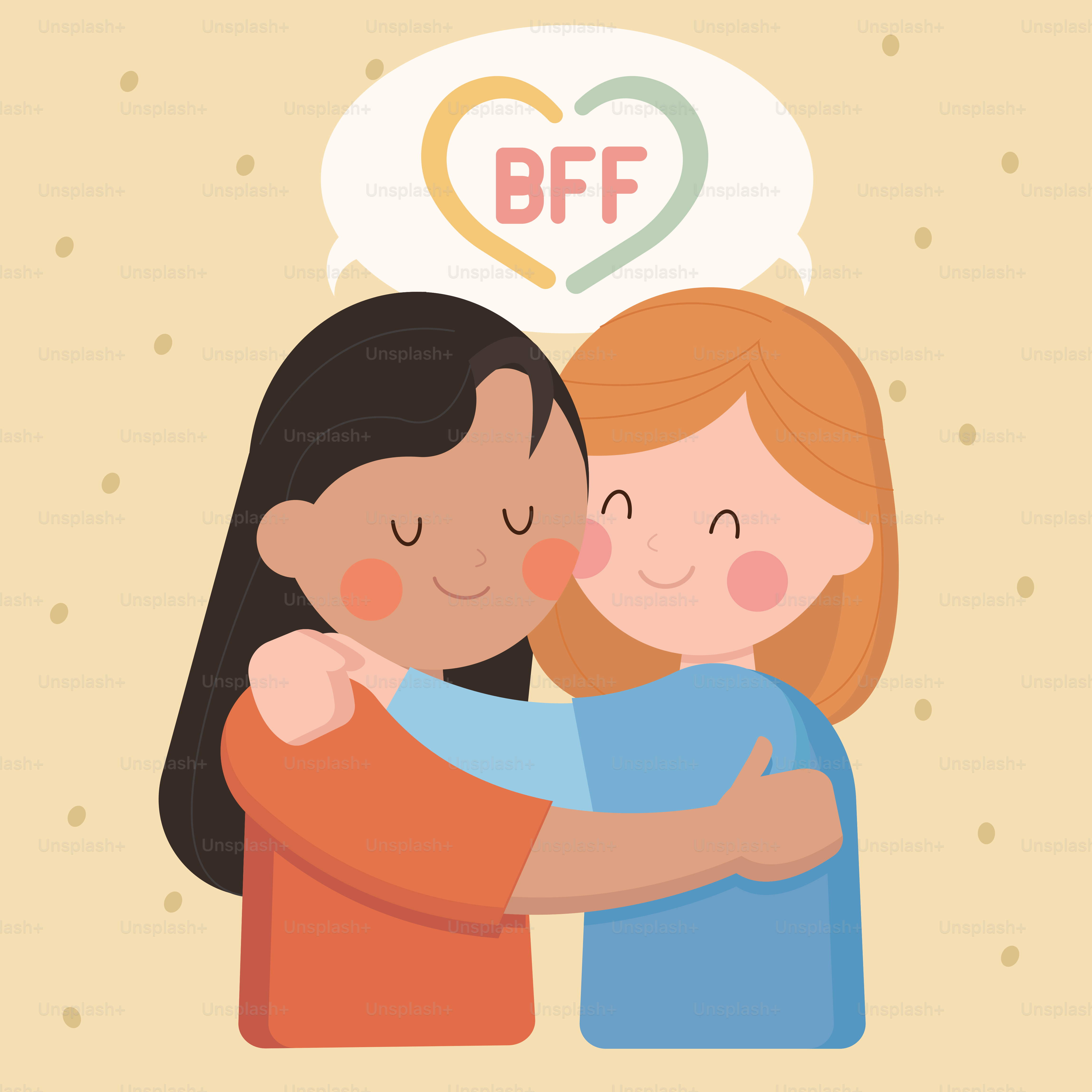 A couple hugging each other with a speech bubble above them