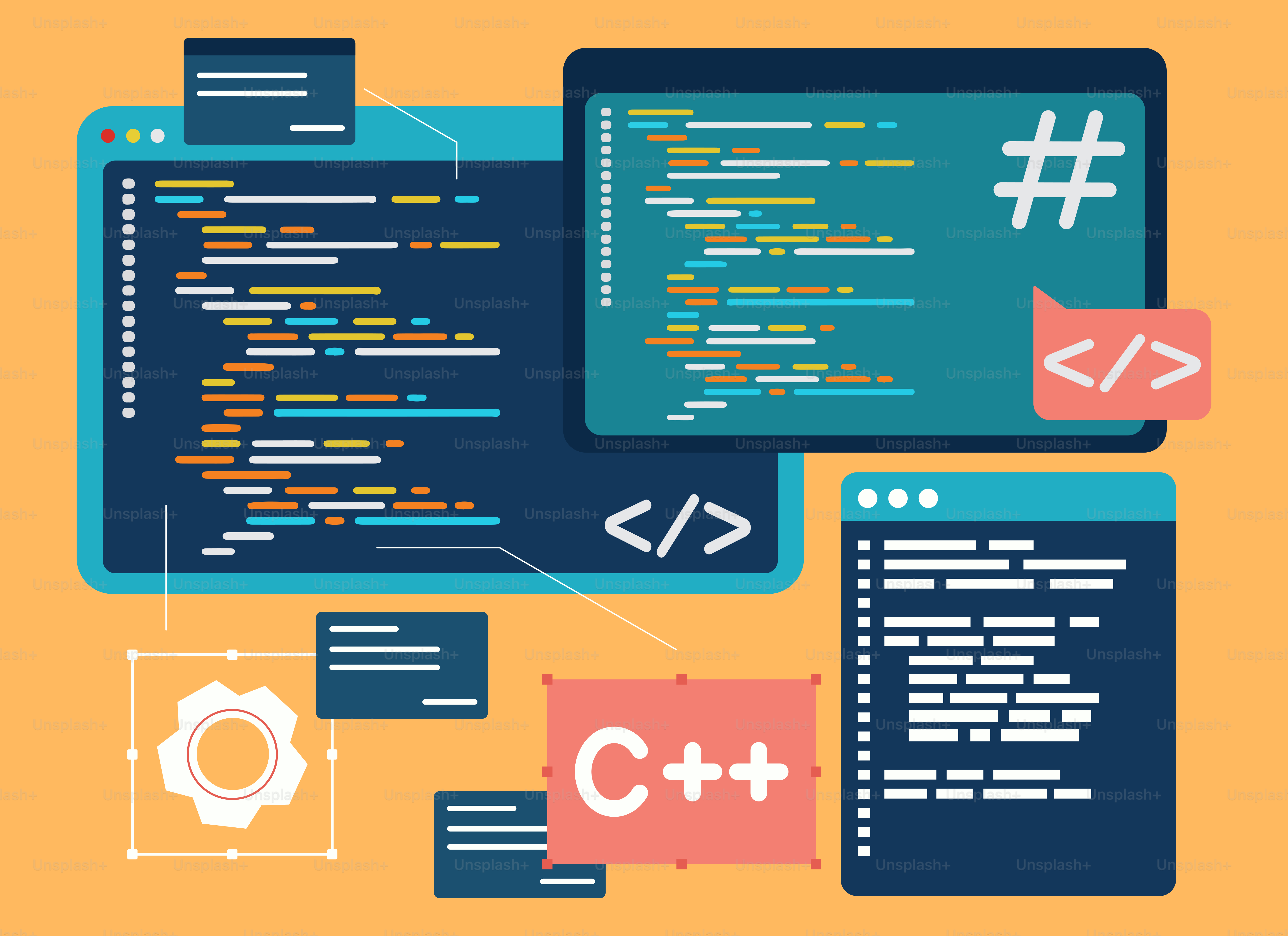 Un montón de tipos diferentes de programación
