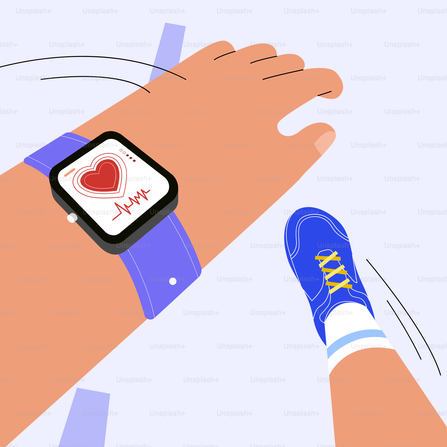 Una persona con un reloj inteligente en la muñeca