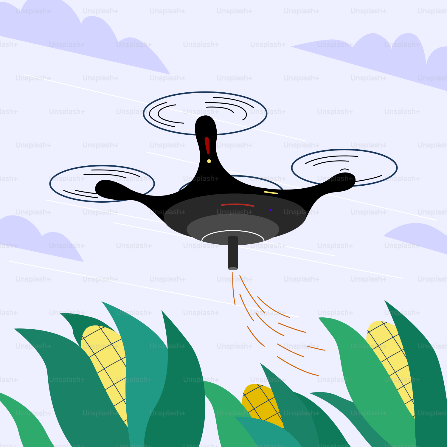 A picture of a flying object in the sky