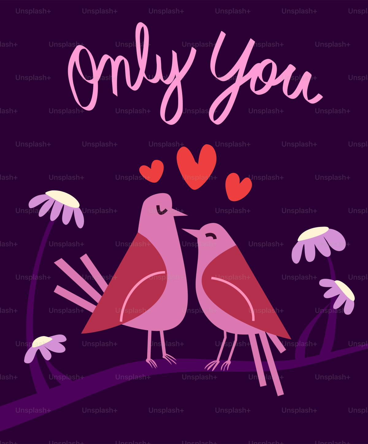 Un couple d’oiseaux assis au sommet d’un arbre