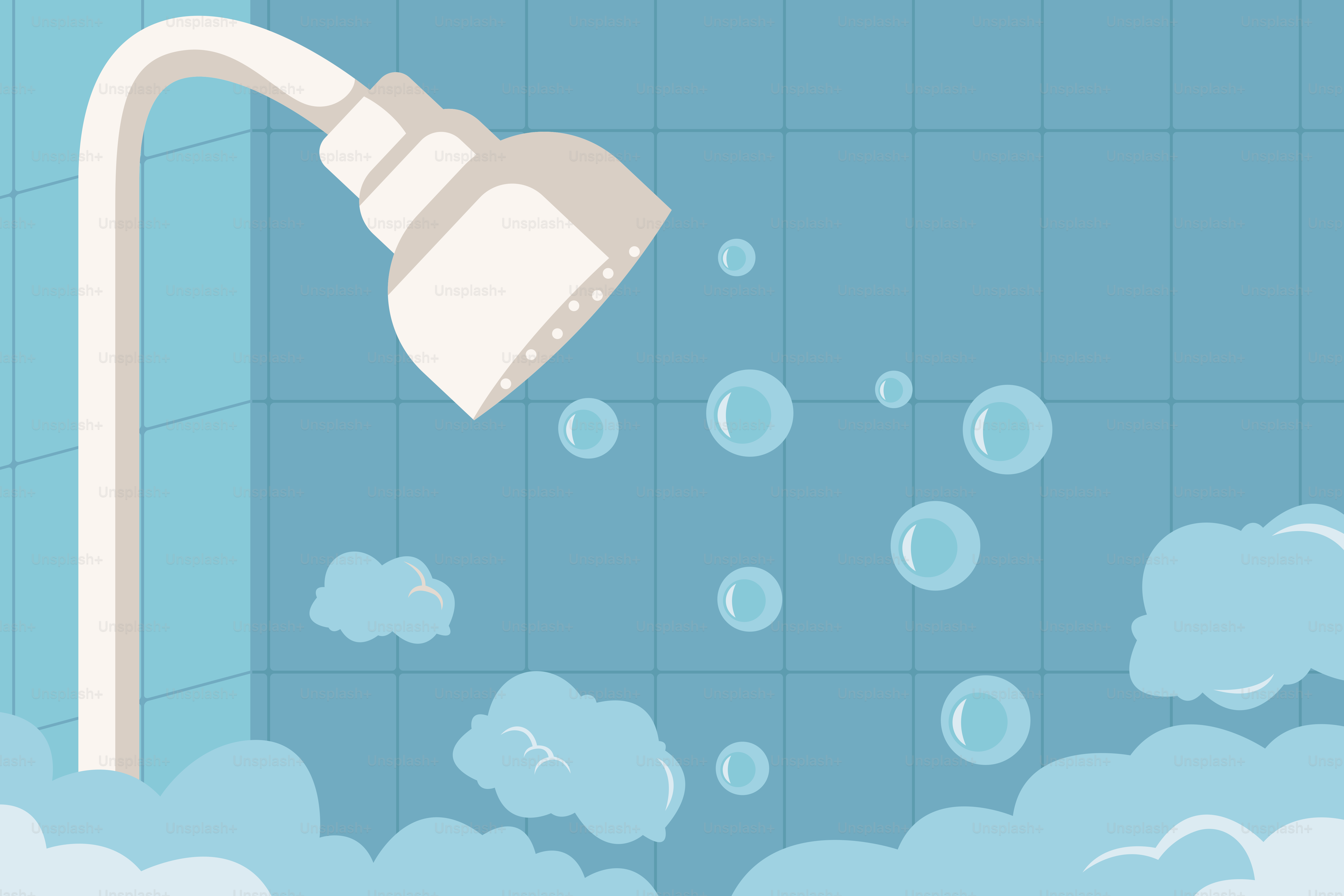 Ein Wasserhahn, der mitten in Wasser steht