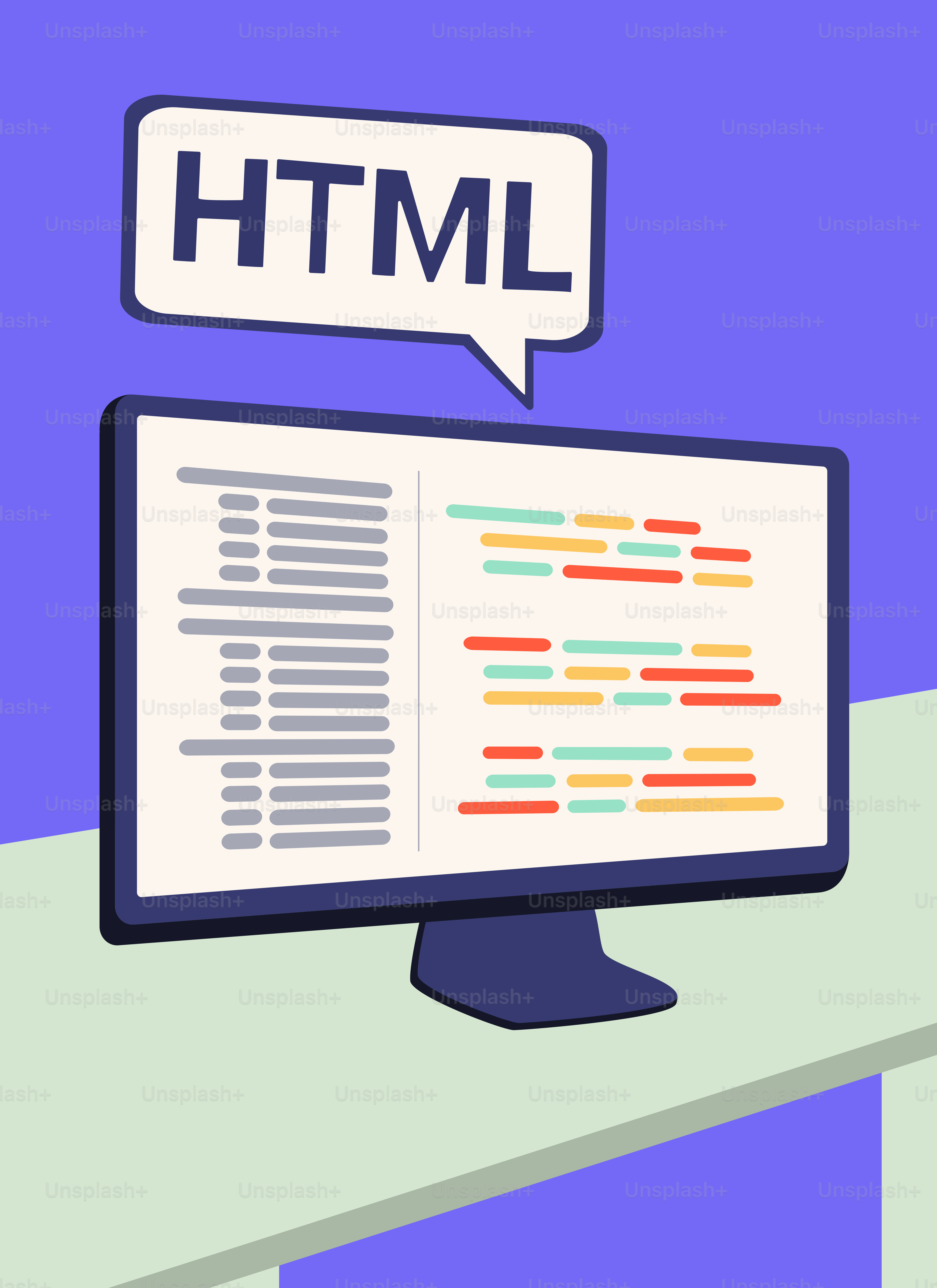 Un monitor de computadora con un globo de diálogo encima