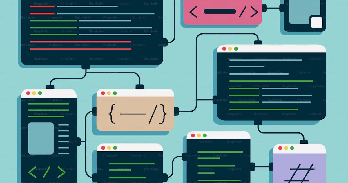 A bunch of different types of computer screens vector – Programming ...