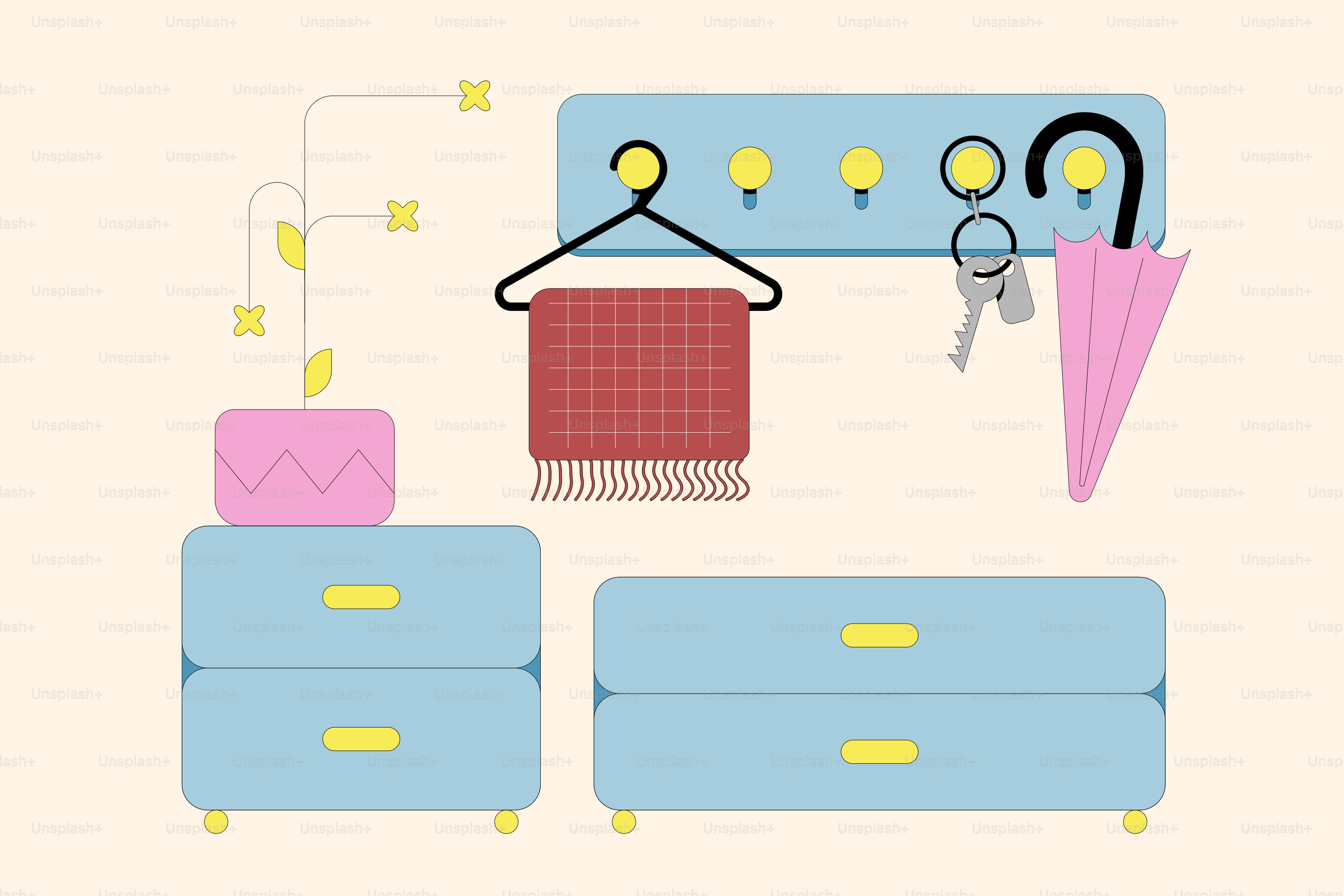 A picture of a room with a bed and a dresser