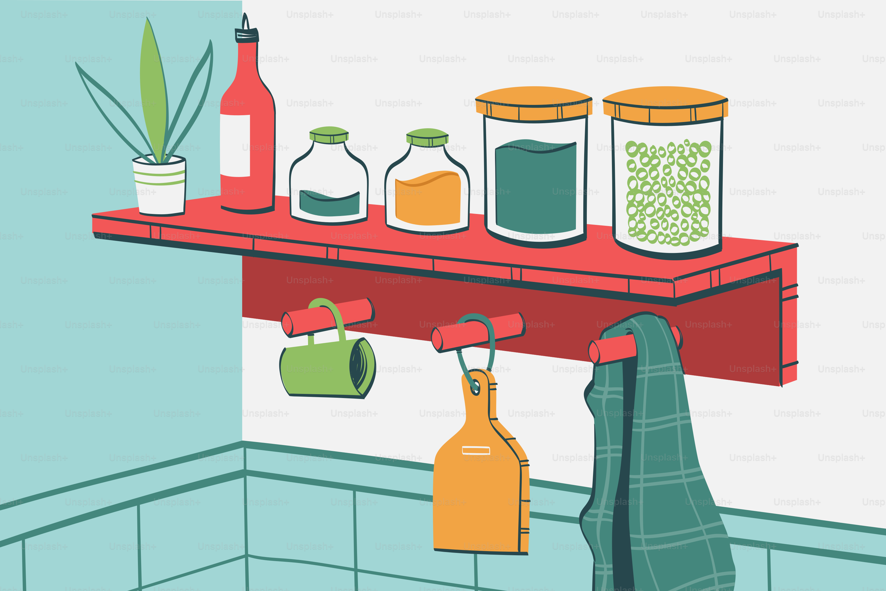 A shelf that has some bottles on it