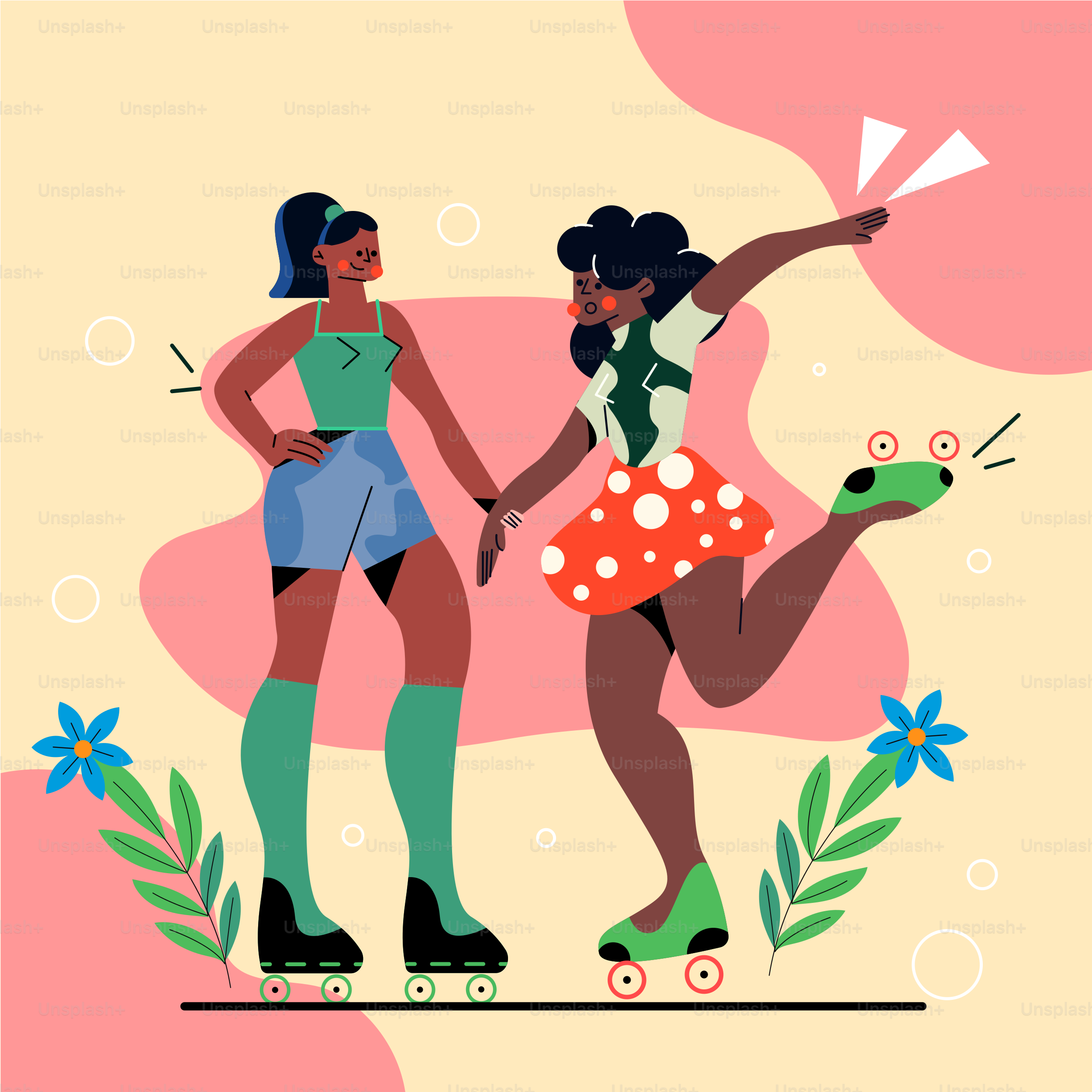 Quelques femmes debout l’une à côté de l’autre