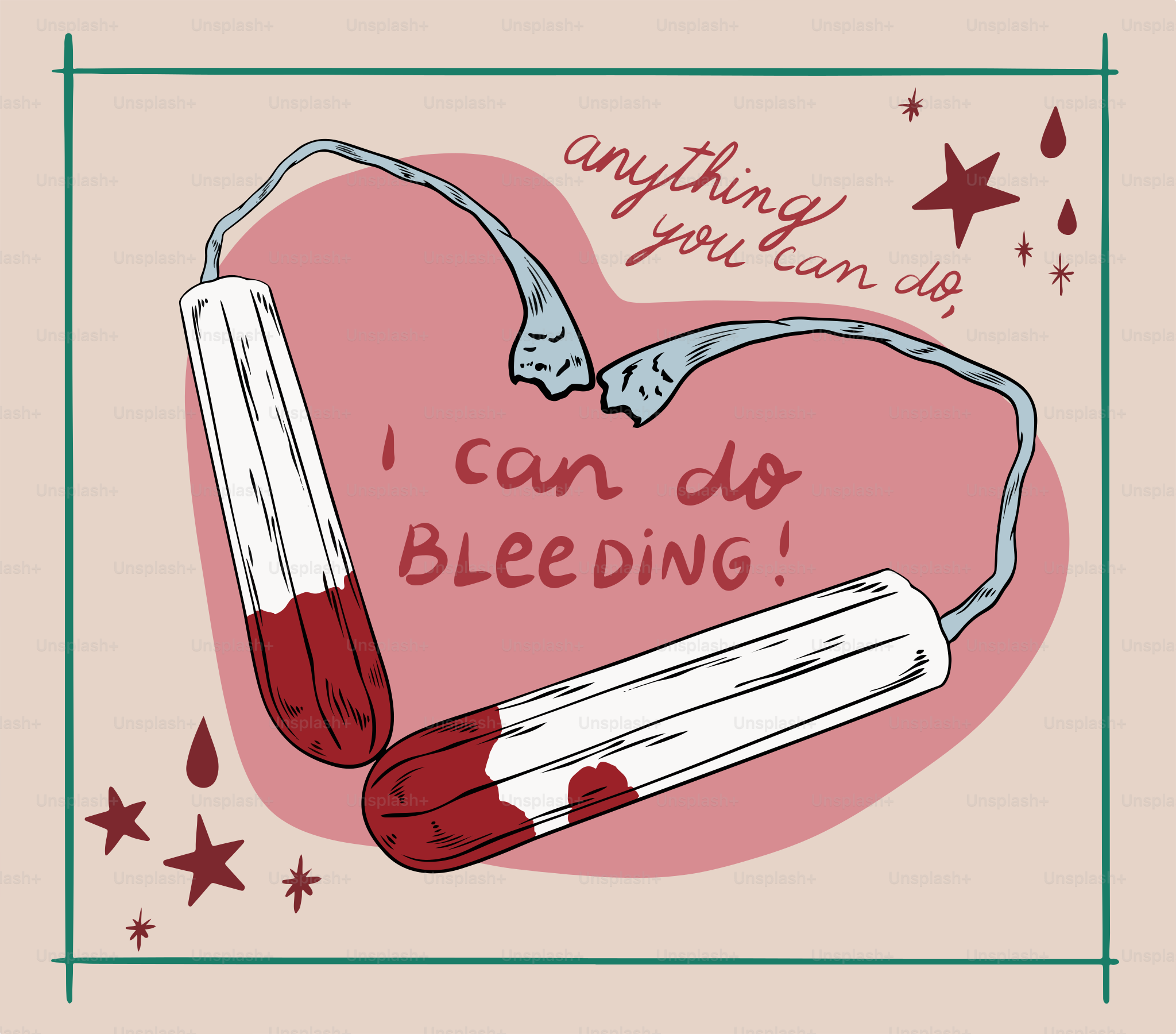 A drawing of a heart with two cigarettes attached to it
