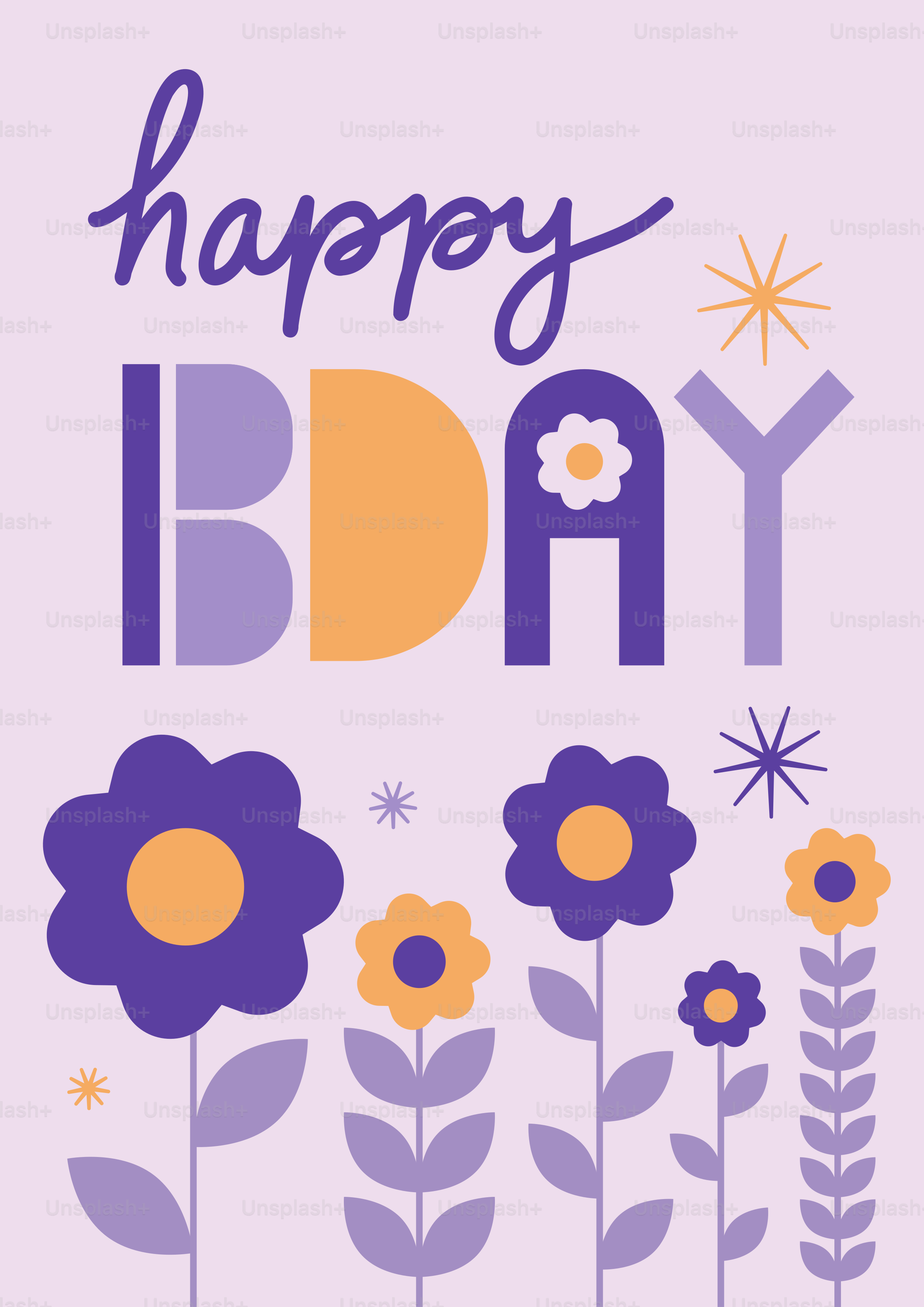 花と「お誕生日おめでとう」と書かれたカード