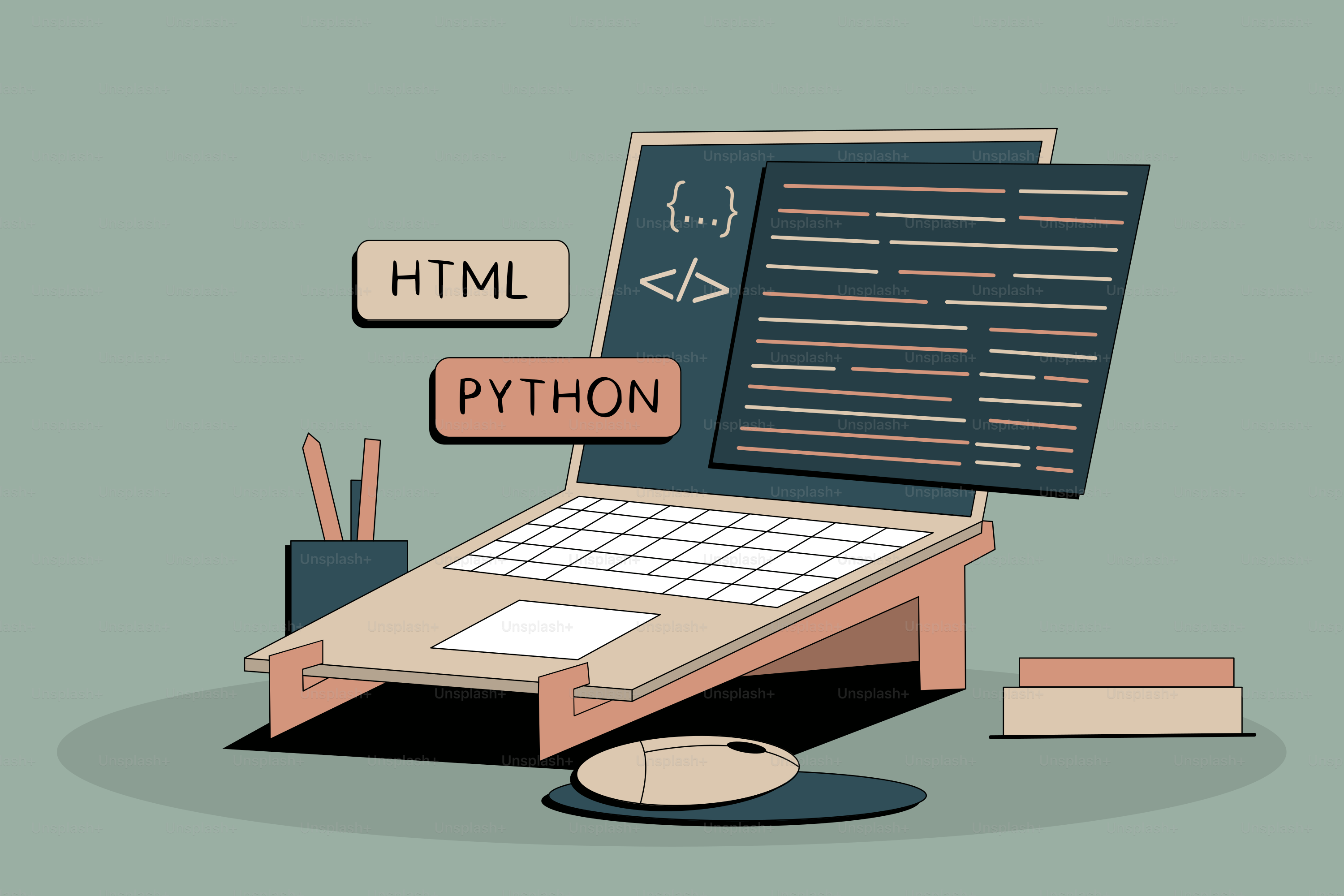 A laptop computer sitting on top of a desk