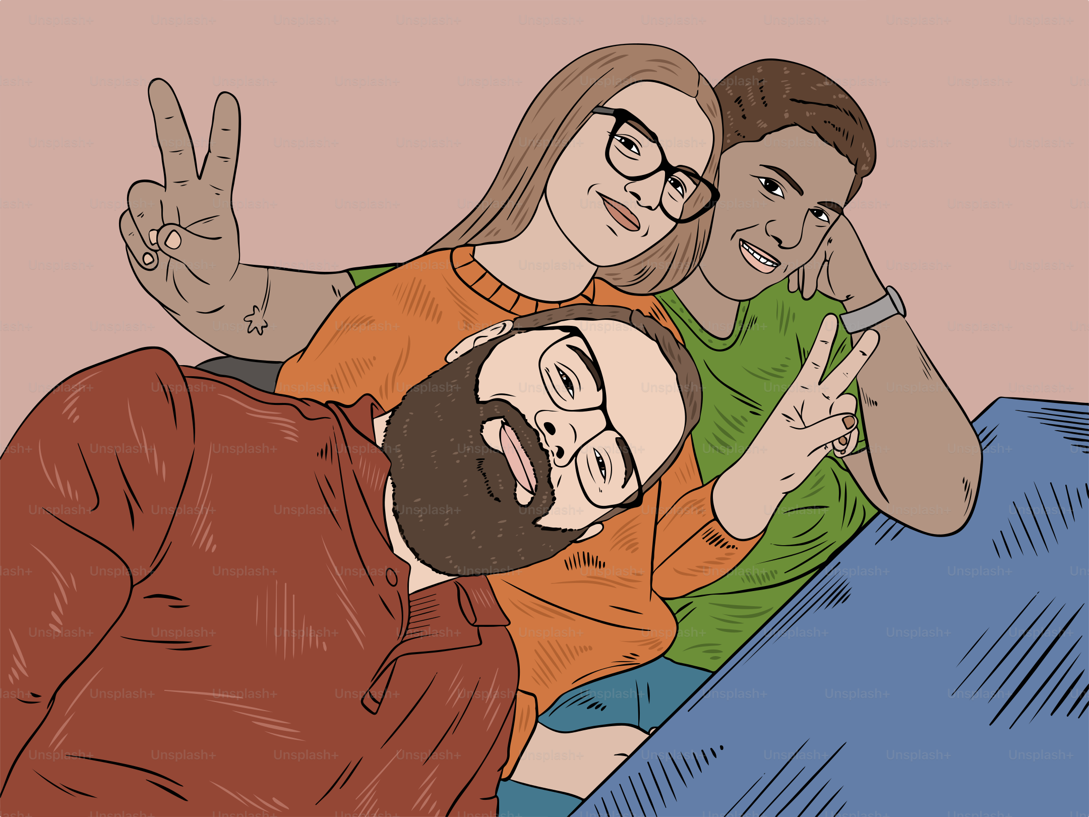 Una coppia di persone che si abbracciano vettoriale – Immagine di Felice su  Unsplash, image size:3000x2250