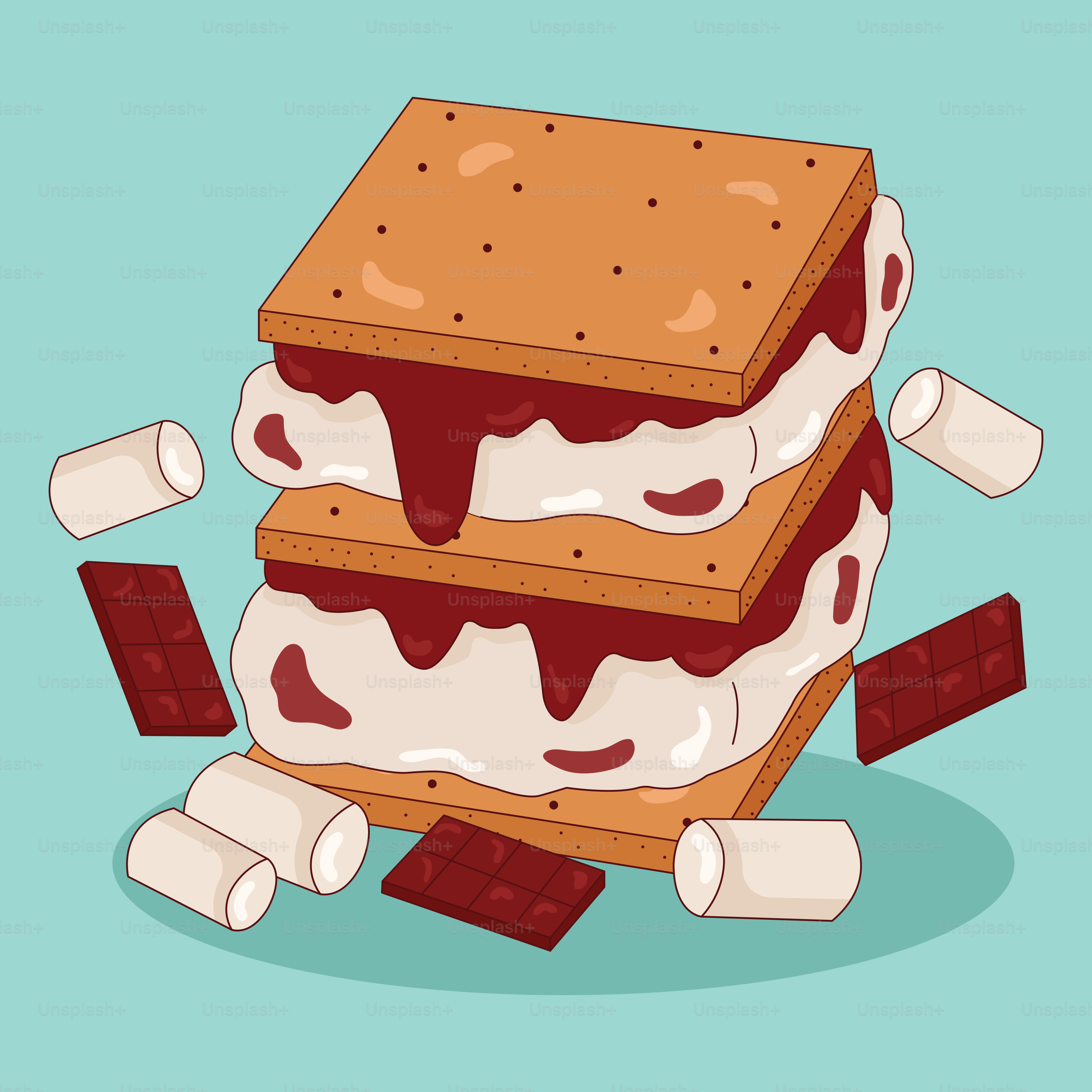 Ein Stapel Eiscreme-Sandwiches, die übereinander liegen