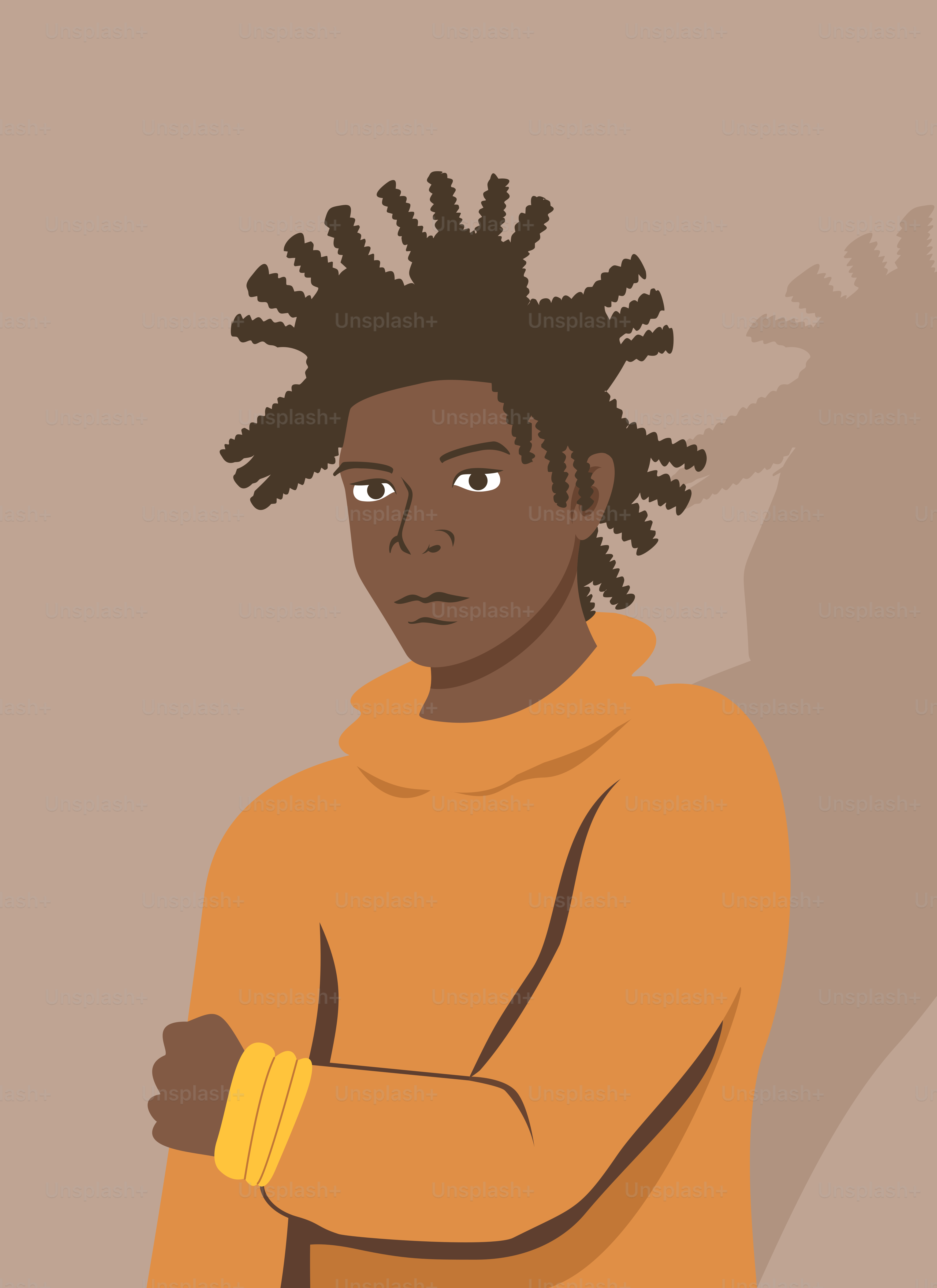 A man with dreadlocks standing in front of a wall