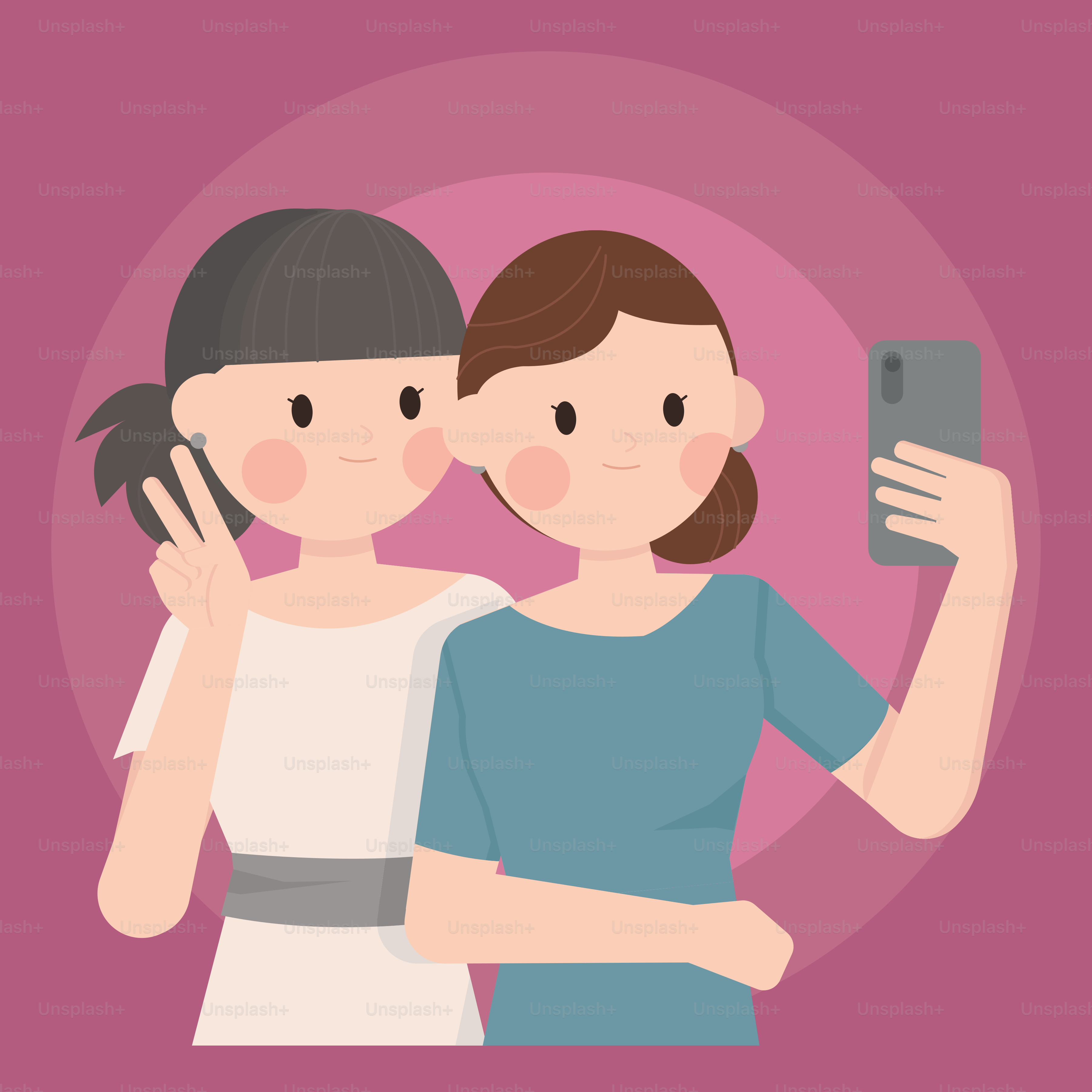 Un couple prenant un selfie avec un téléphone portable