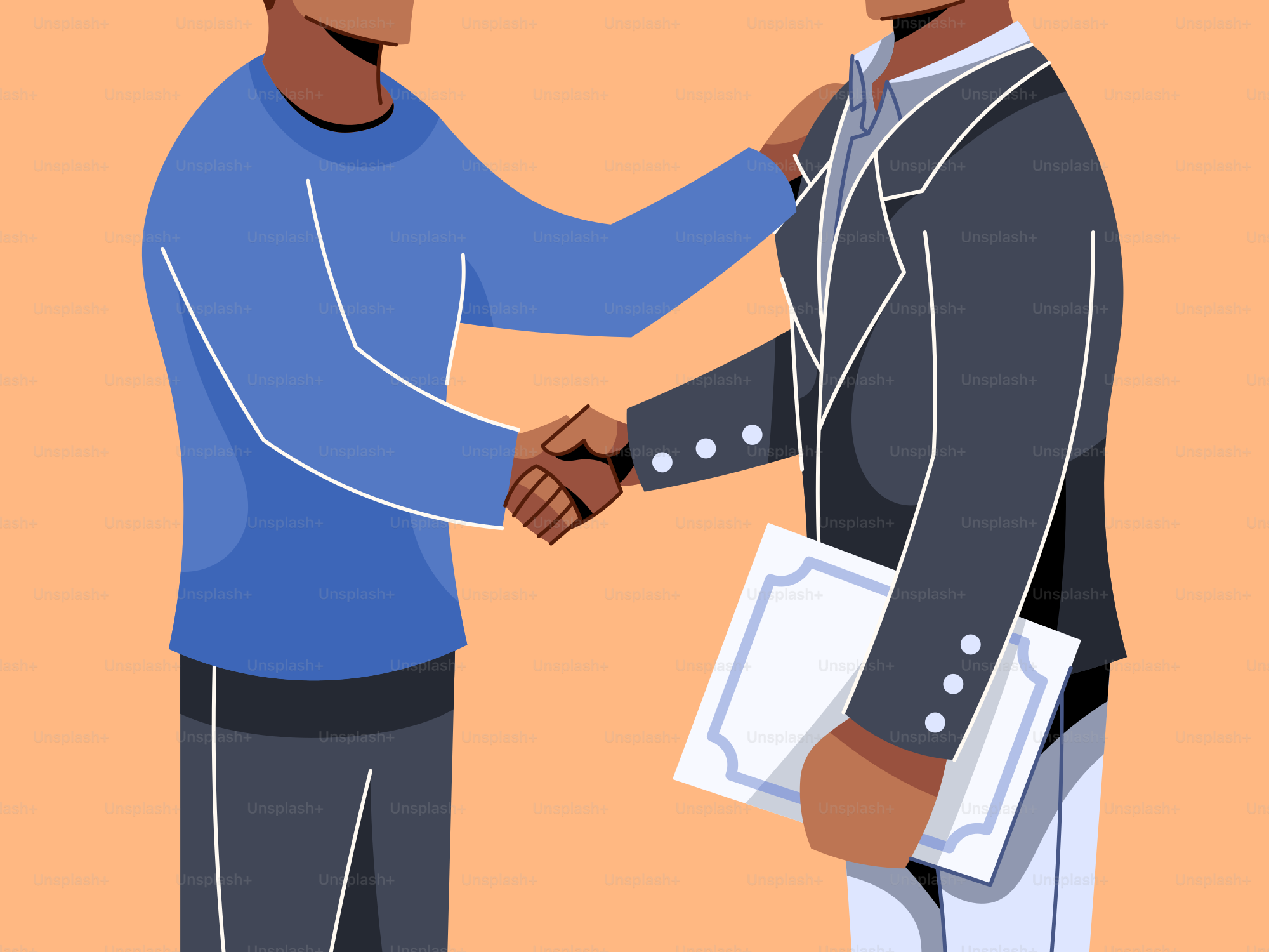 A couple of men shaking hands with each other