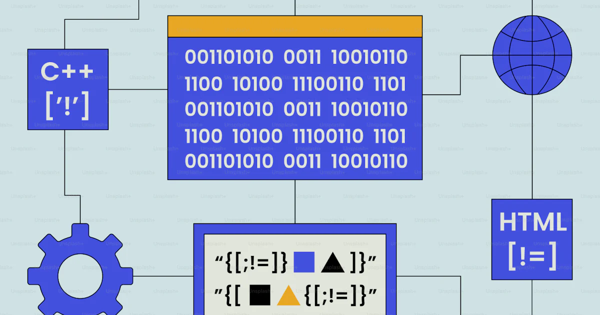 Programacioon Um gráfico de uma tela de computador com um programa de programação ...
