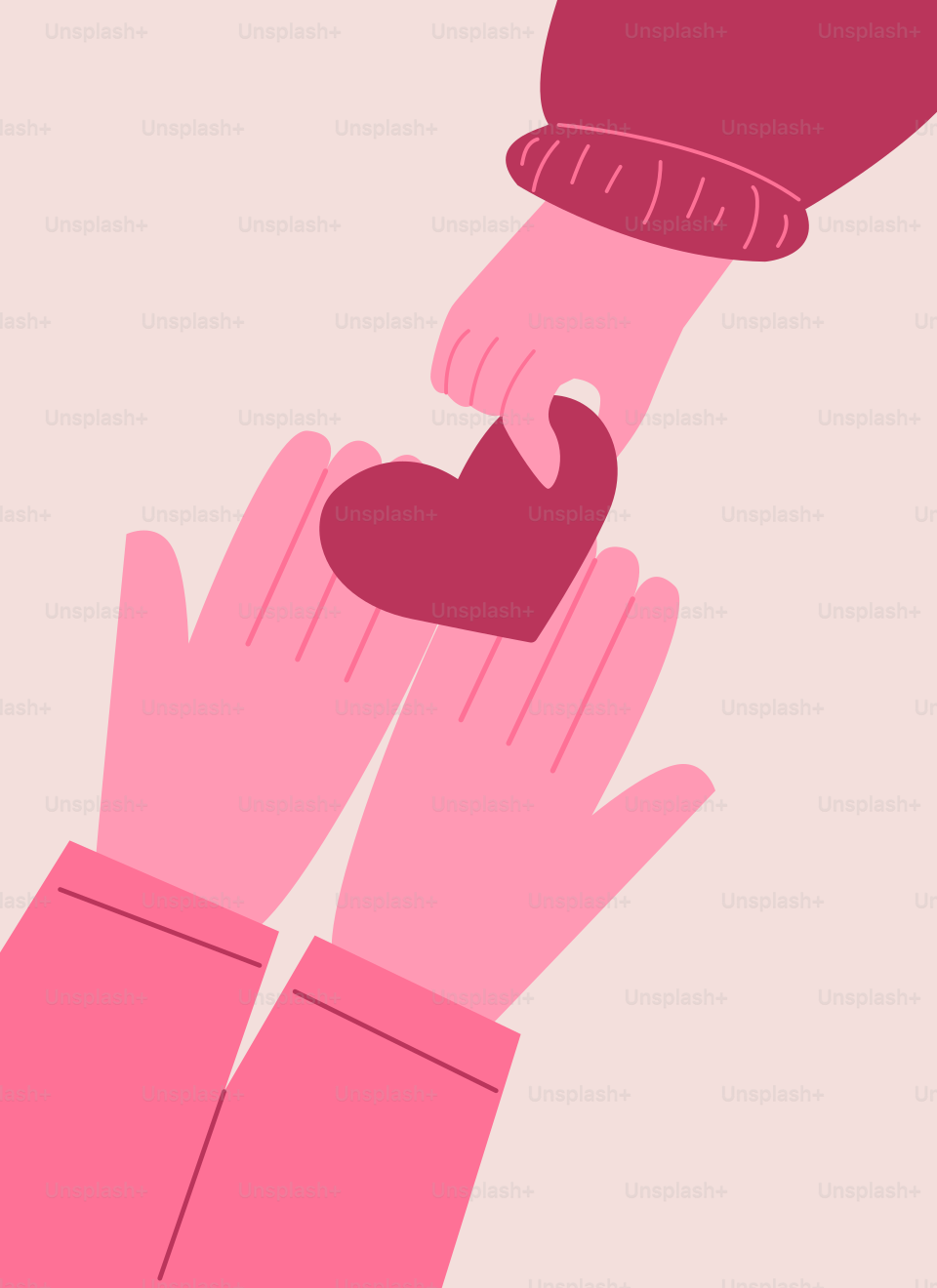 A couple of hands holding a heart shaped object