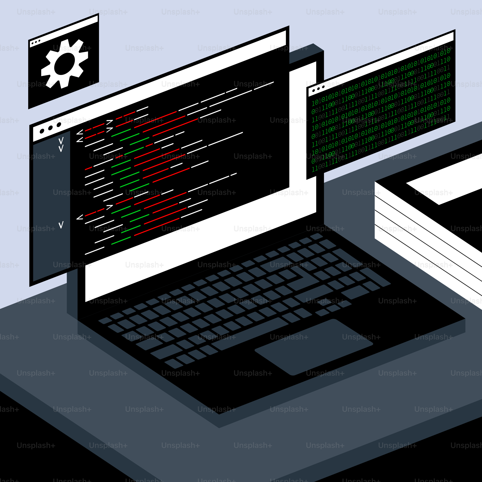 A laptop computer sitting on top of a desk