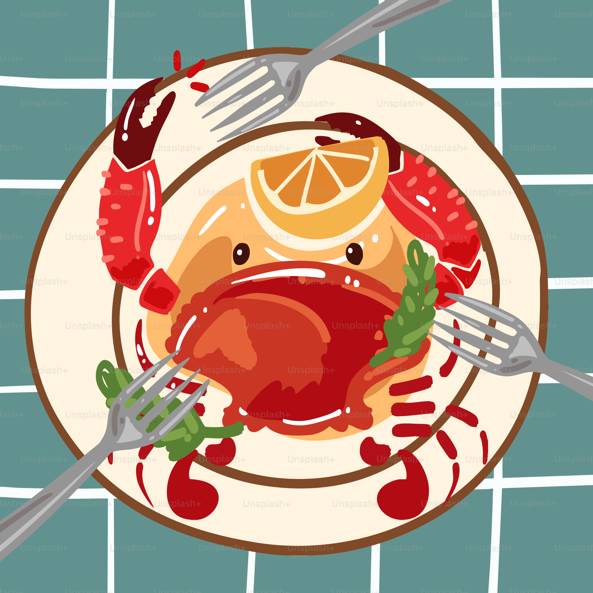 A plate of food with a fork and knife