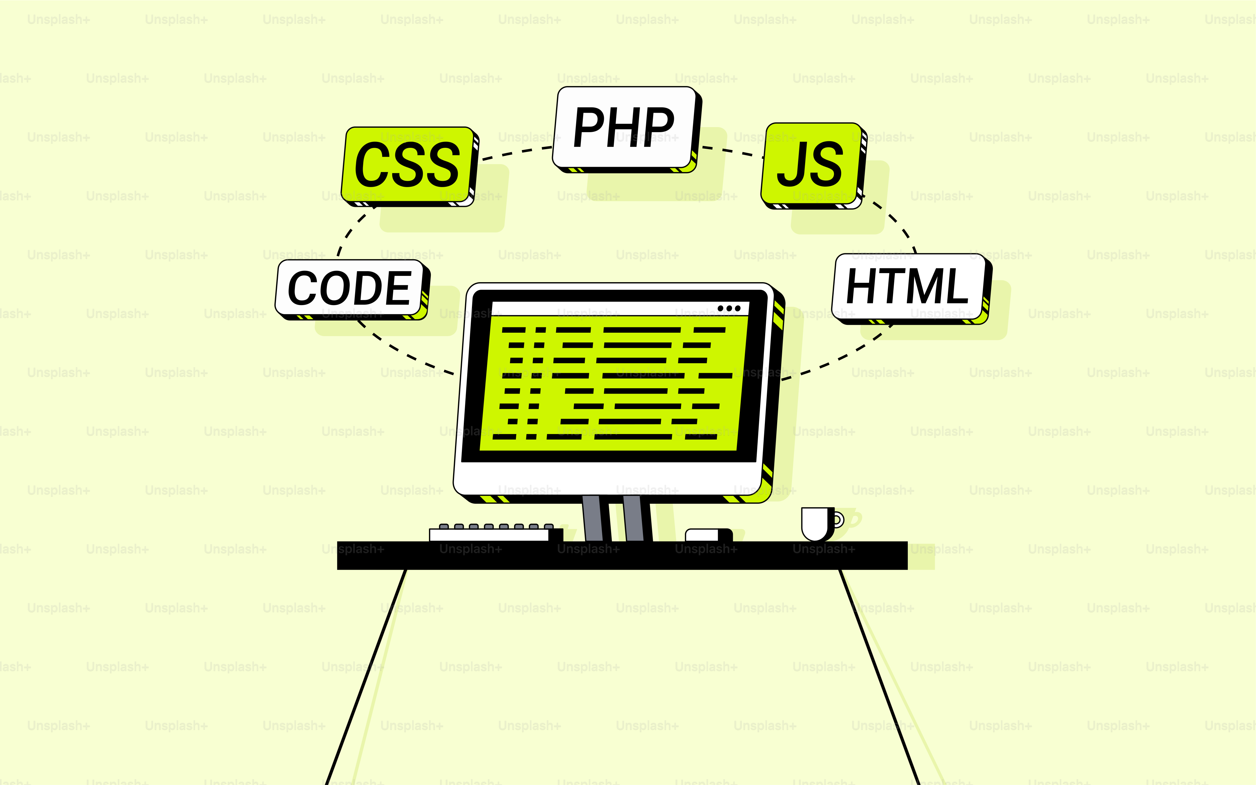 A computer monitor sitting on top of a desk