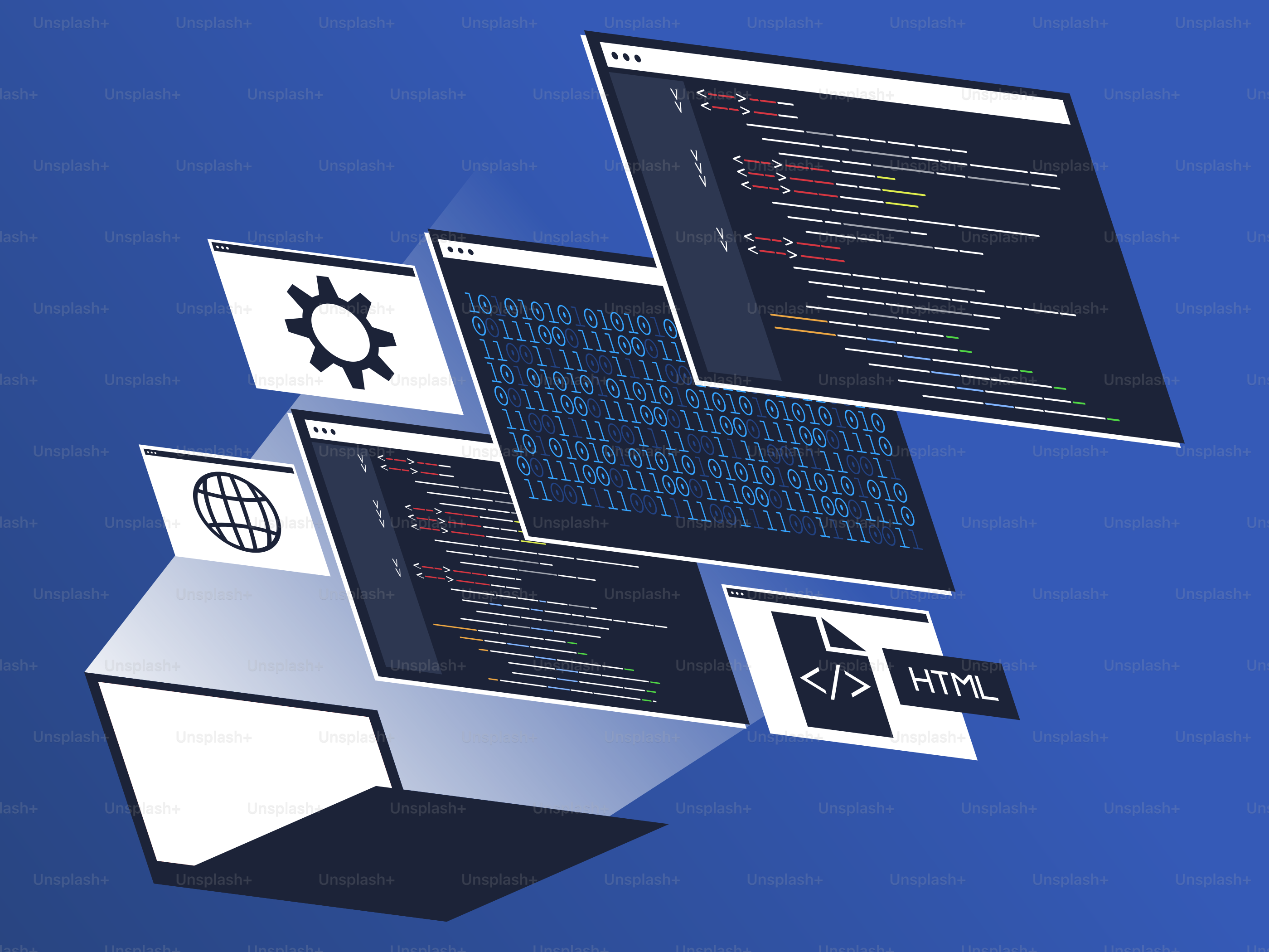 Una pantalla de ordenador con un fondo azul