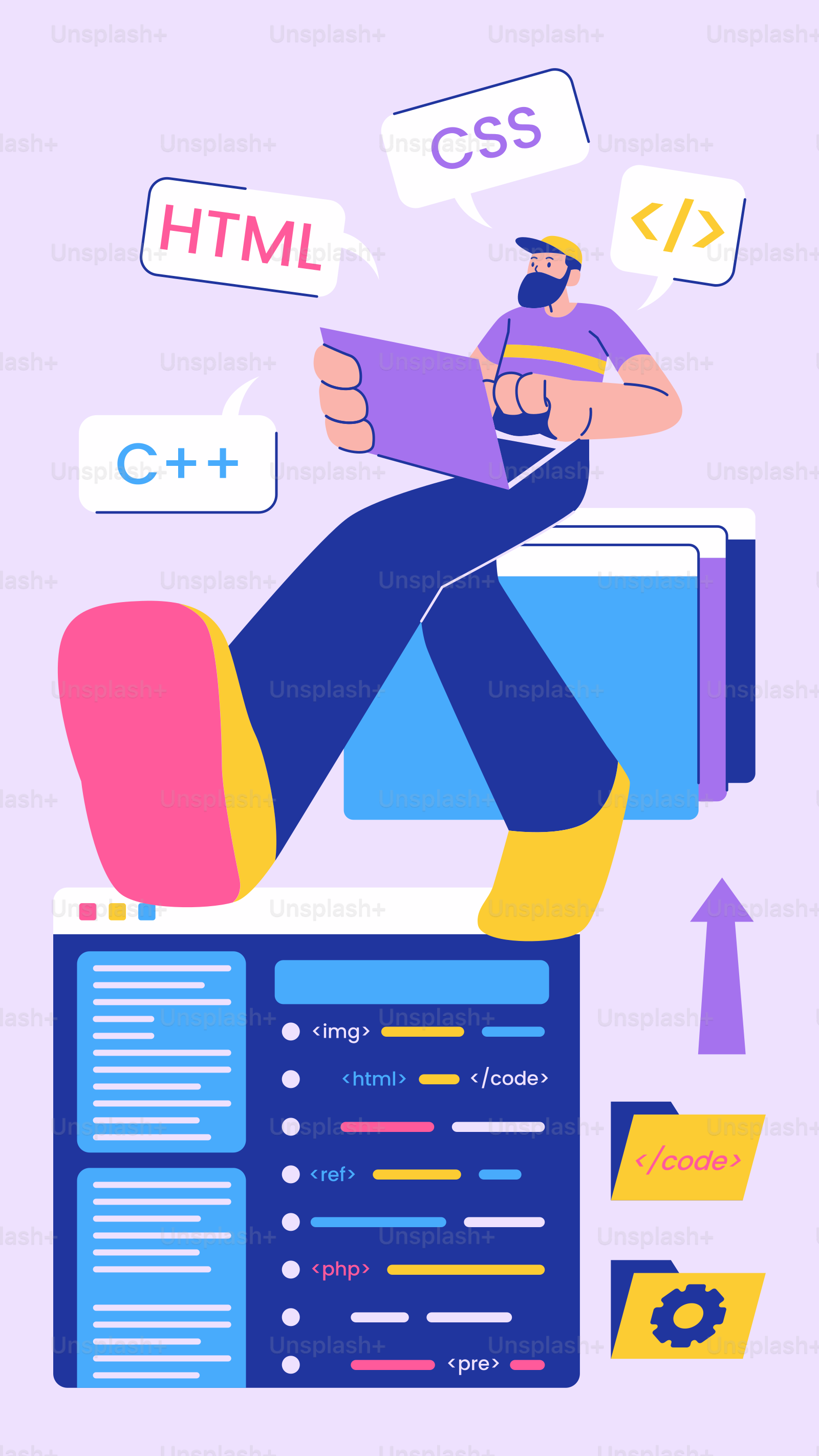 Un uomo seduto sopra un computer portatile