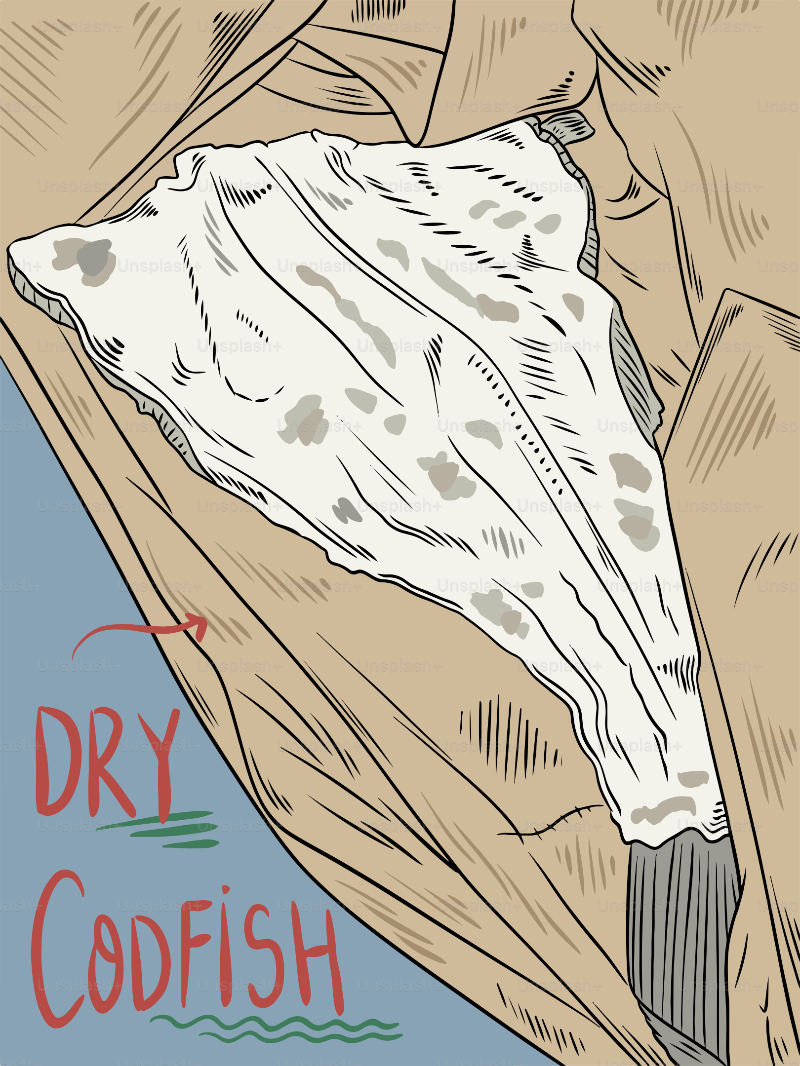 A drawing of a bed with a sheet on top of it