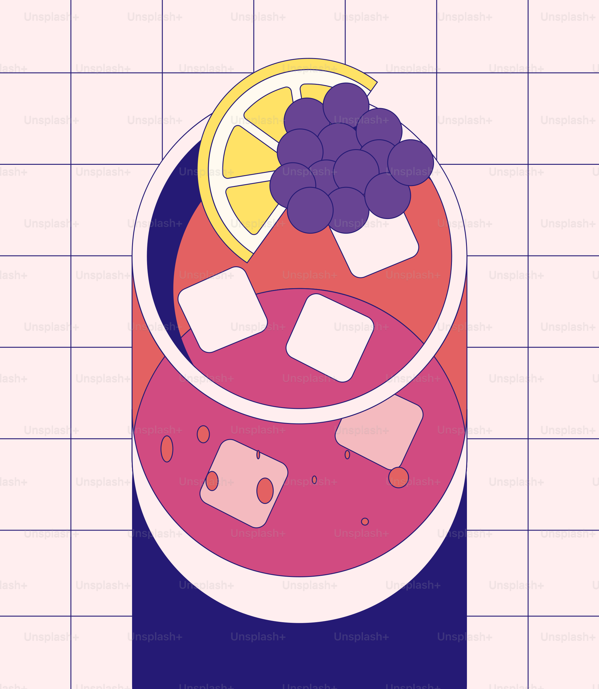 A picture of a drink with a lemon slice on top of it