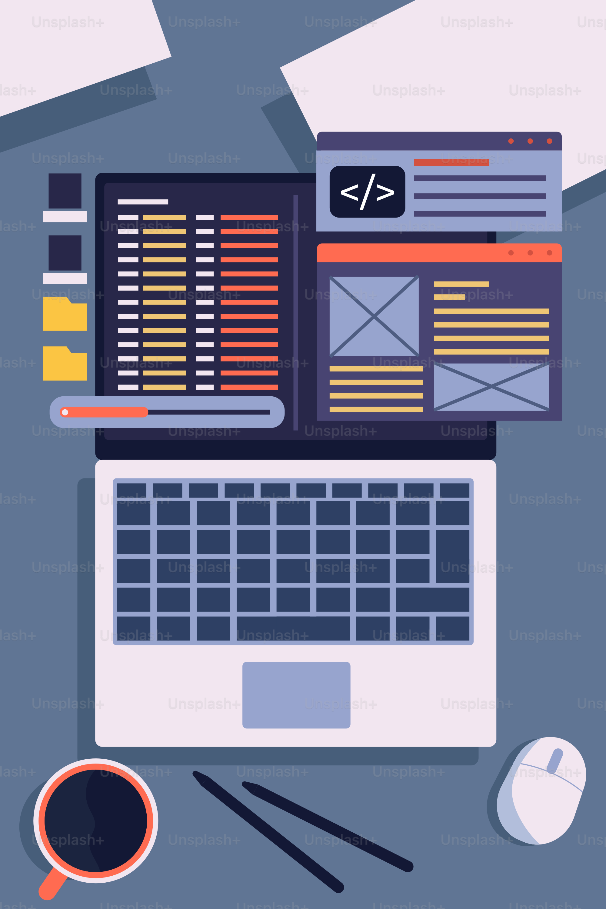 A laptop computer sitting on top of a desk