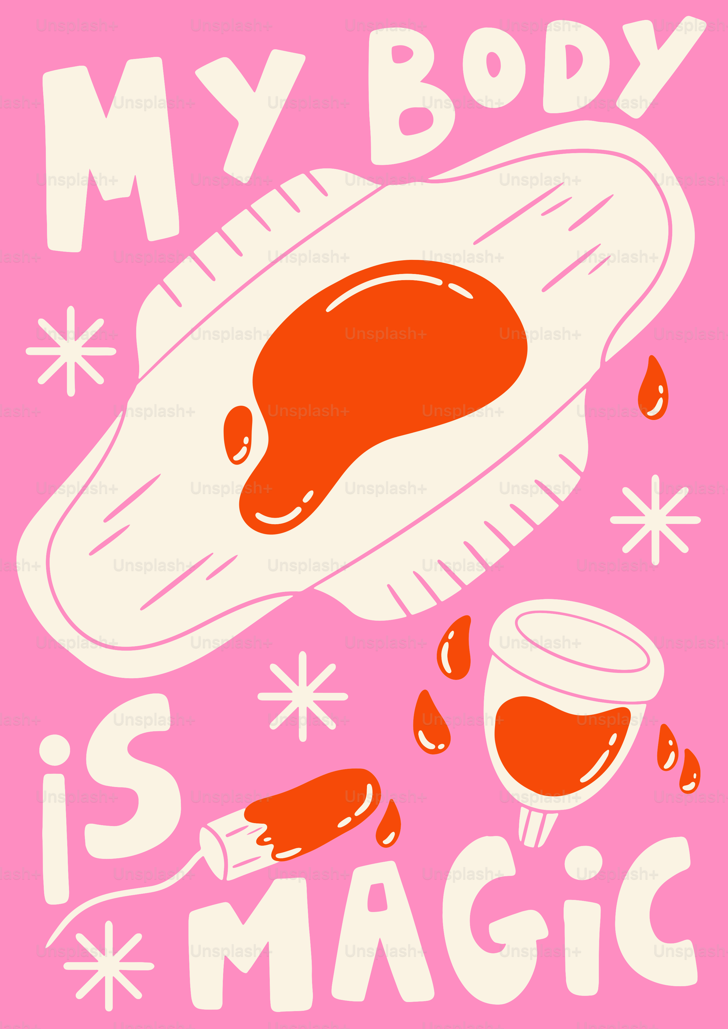 A pink poster with a picture of a hot dog and a jar of ketch