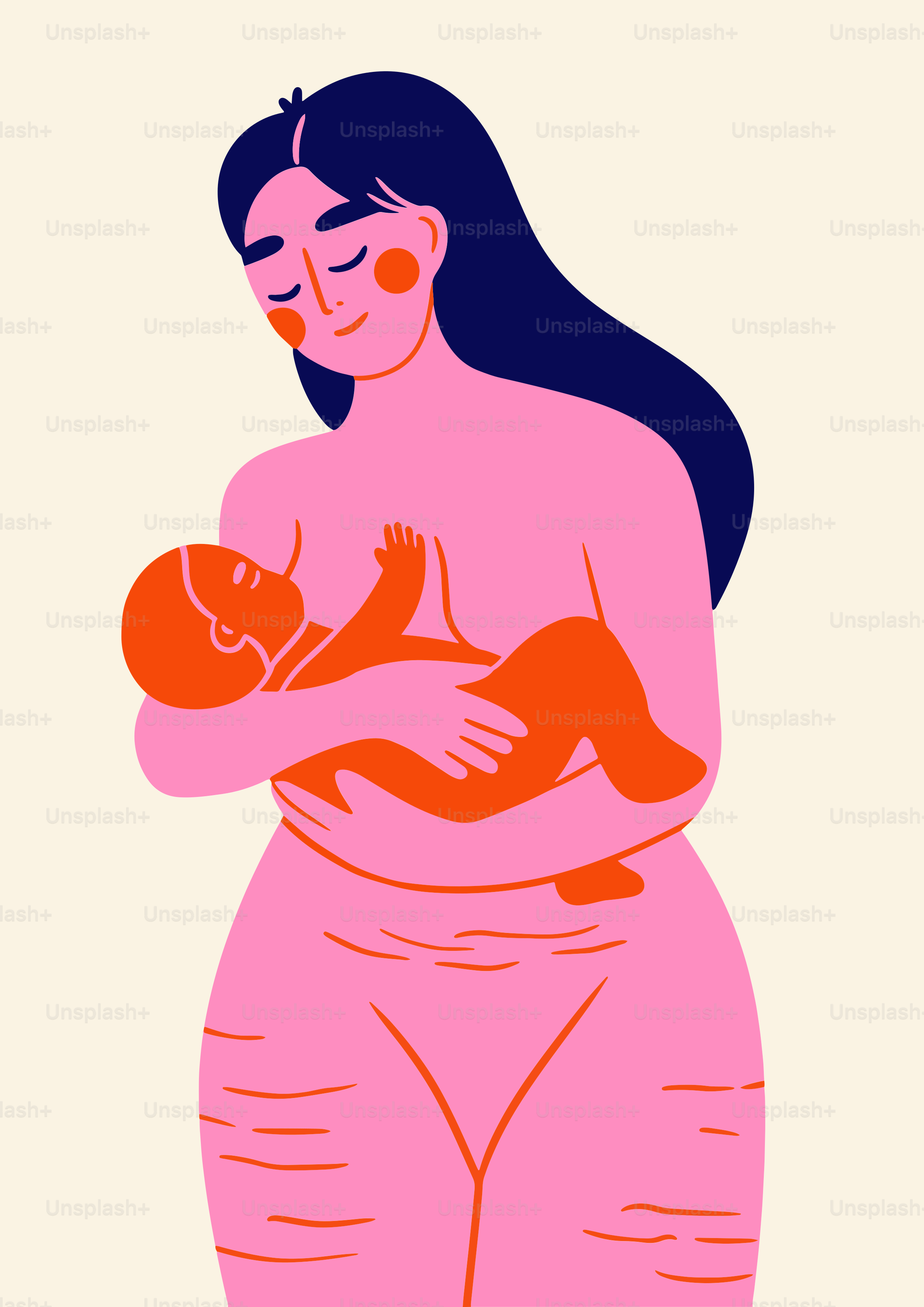 A woman holding a baby in her arms