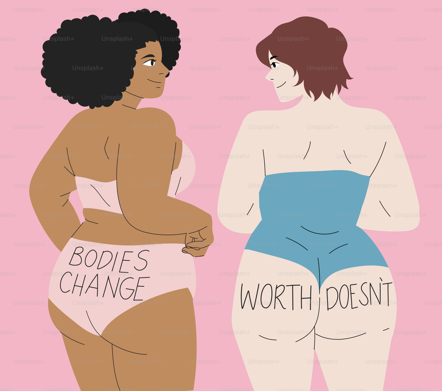 A couple of women standing next to each other