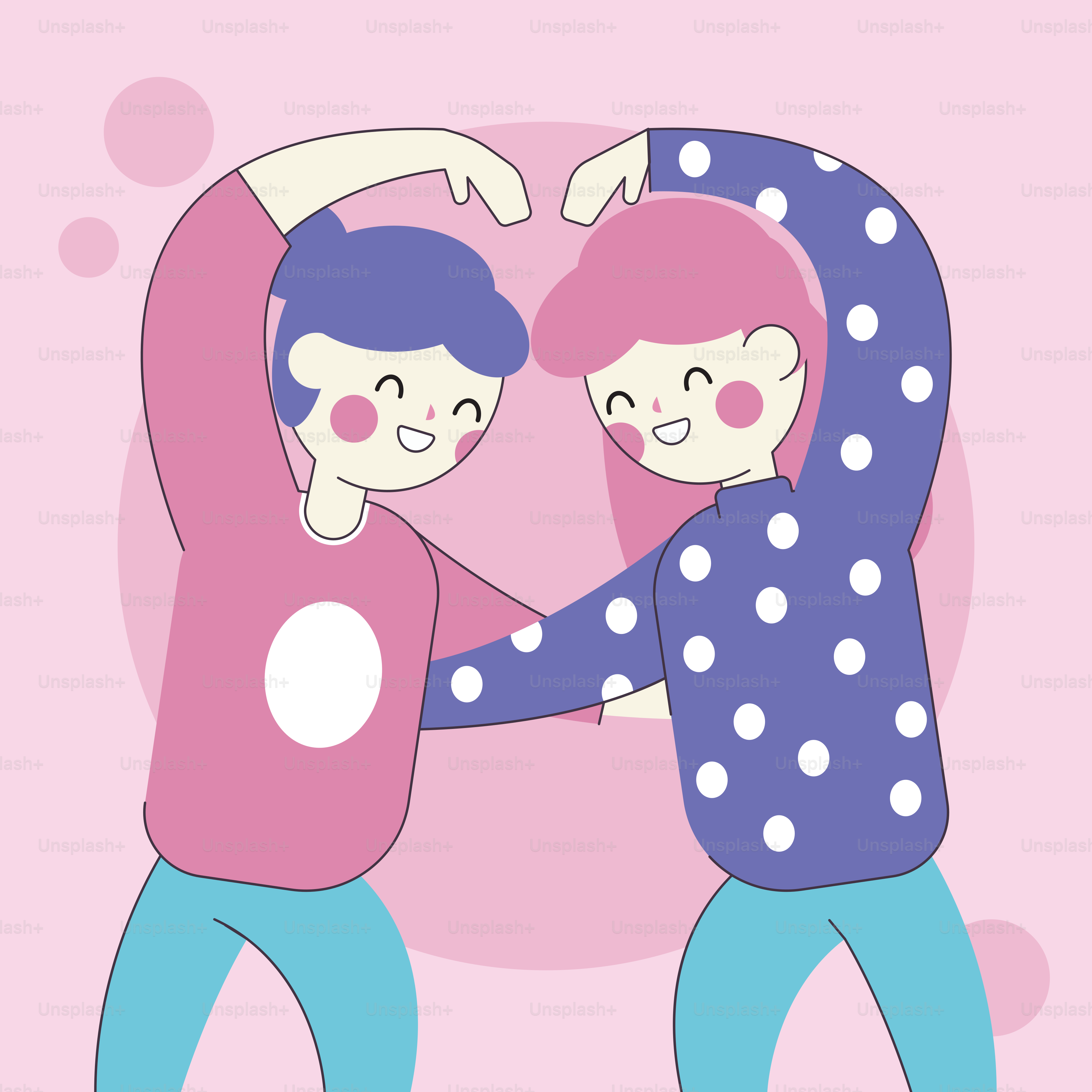 A couple of people standing next to each other