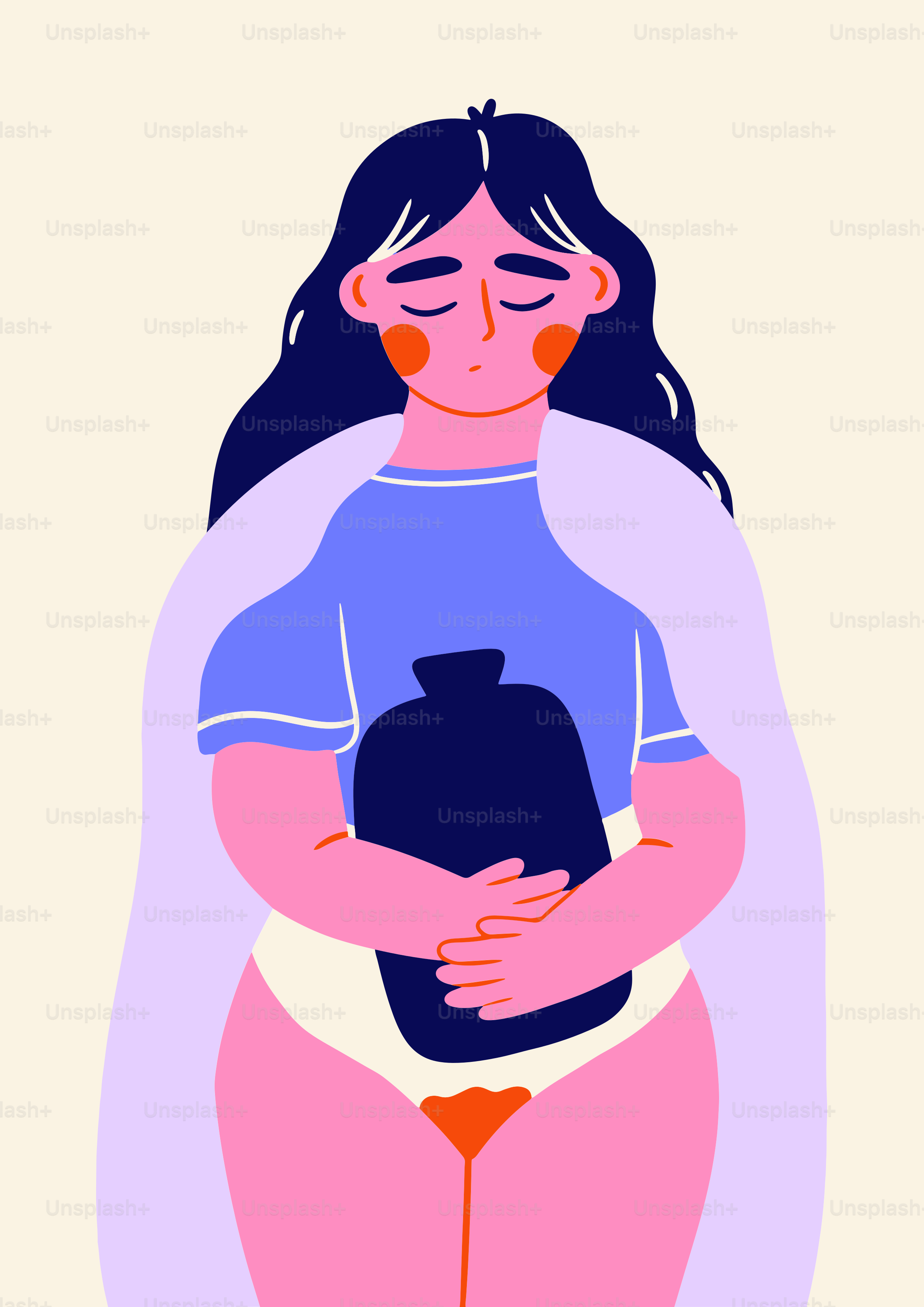 A woman in a blue shirt holding a vase