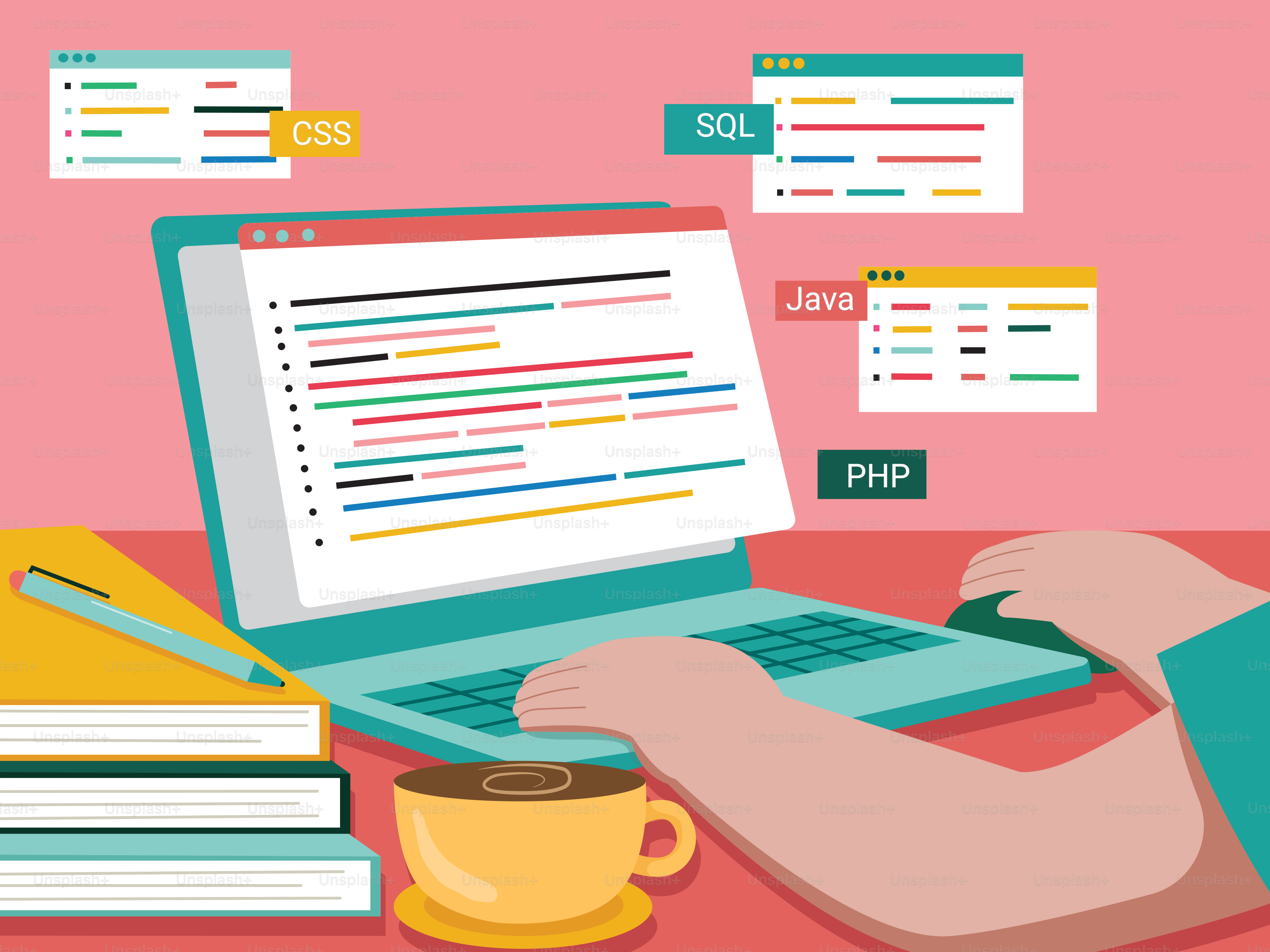 Una persona seduta a una scrivania con un computer portatile