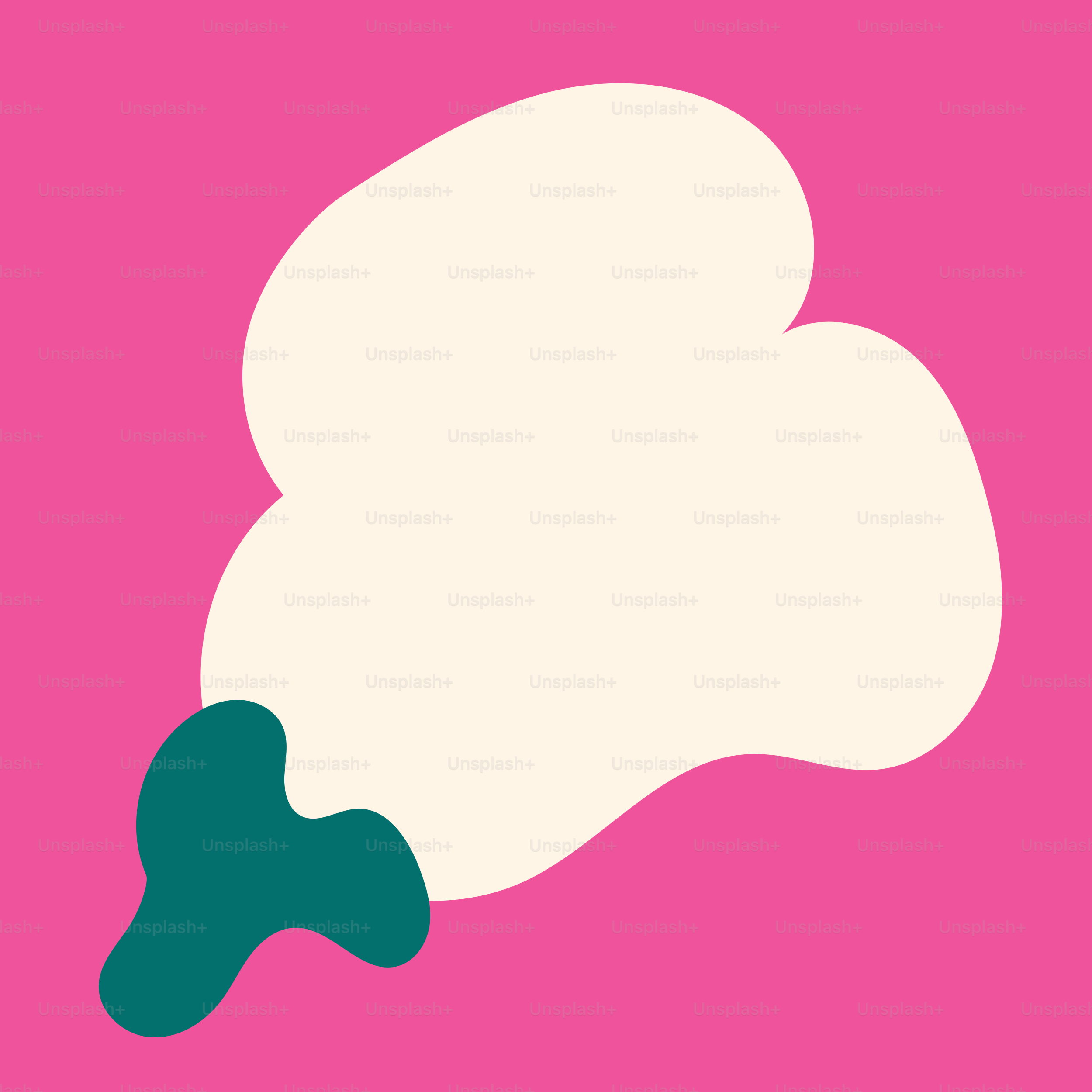Um quadrado rosa com um balão de fala branco