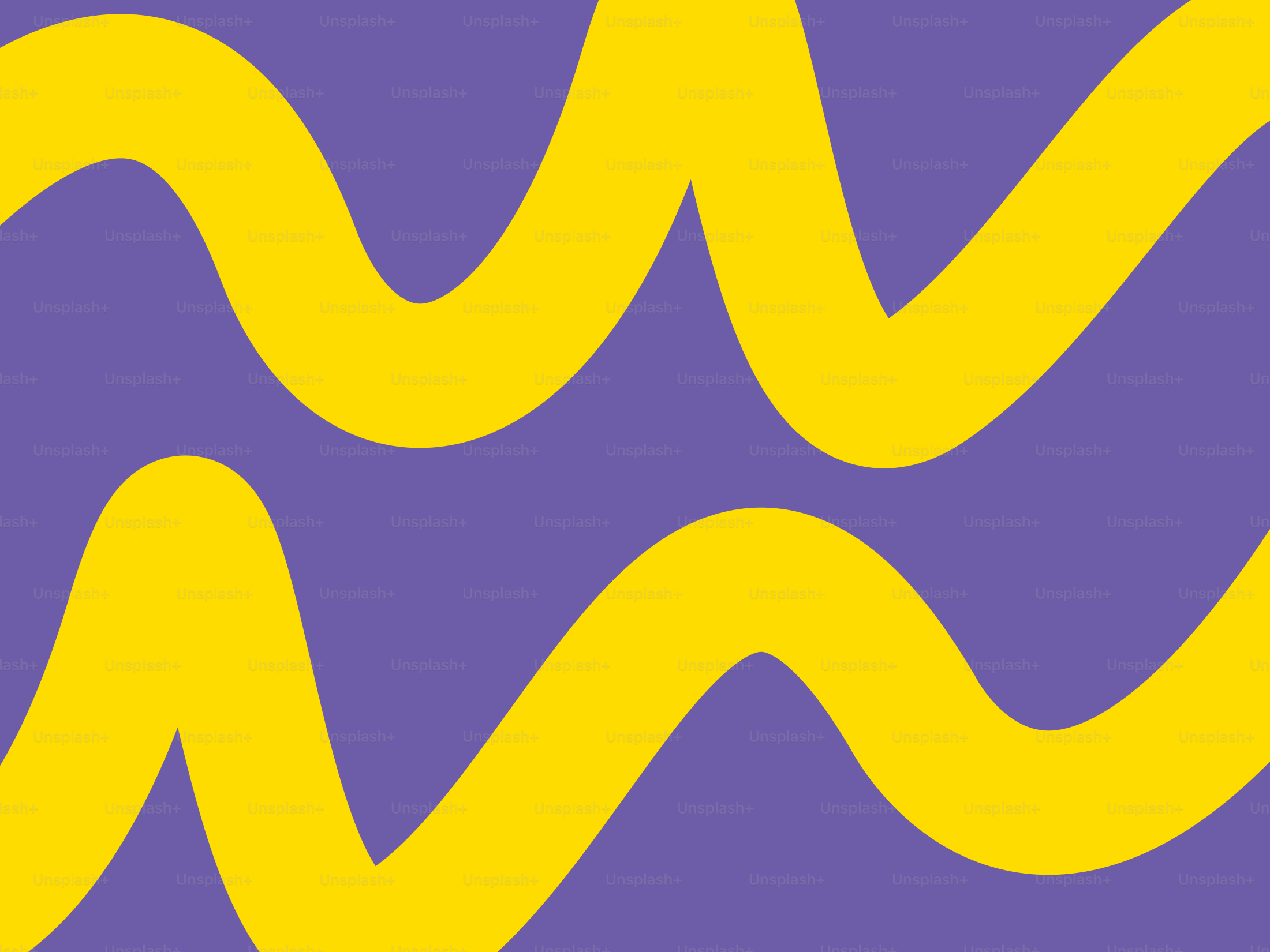 Una onda amarilla y morada sobre un fondo morado