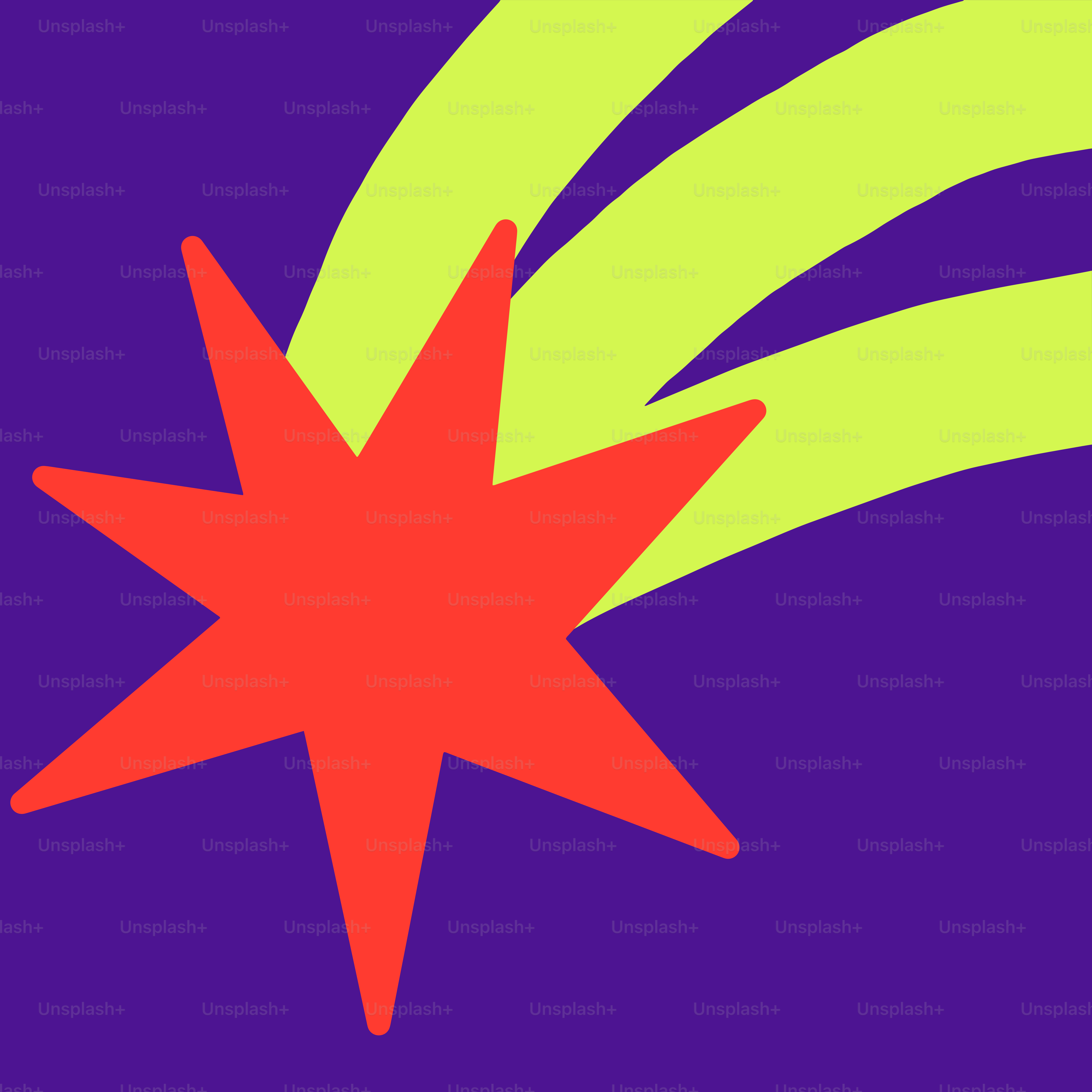 Une étoile rouge sur fond violet