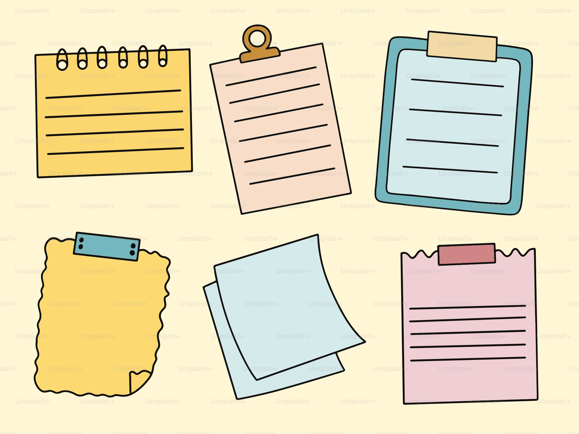 A bunch of papers with a clipboard attached to them