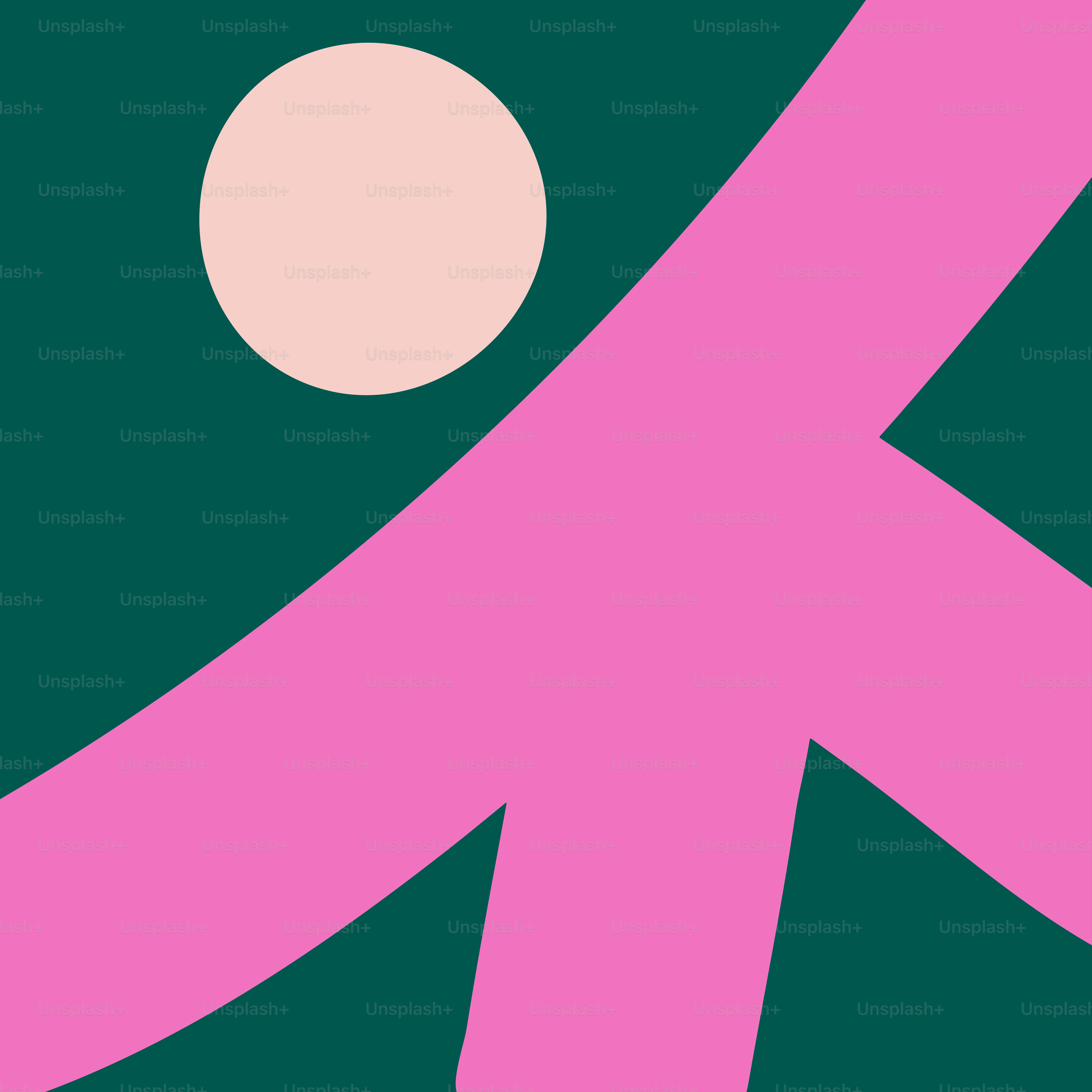 Un lazo rosa sobre fondo verde