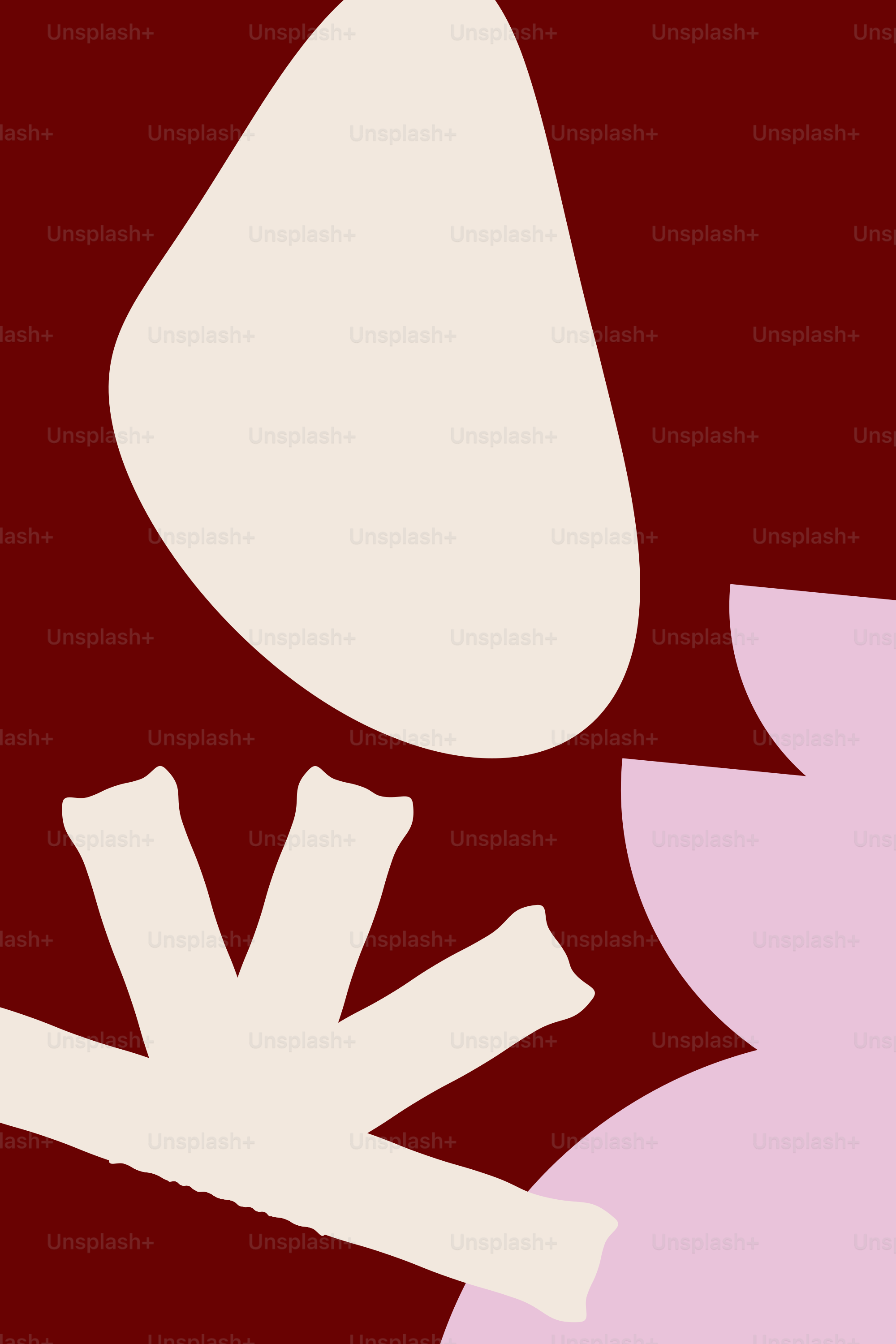 A picture of a flower and a bird on a red background