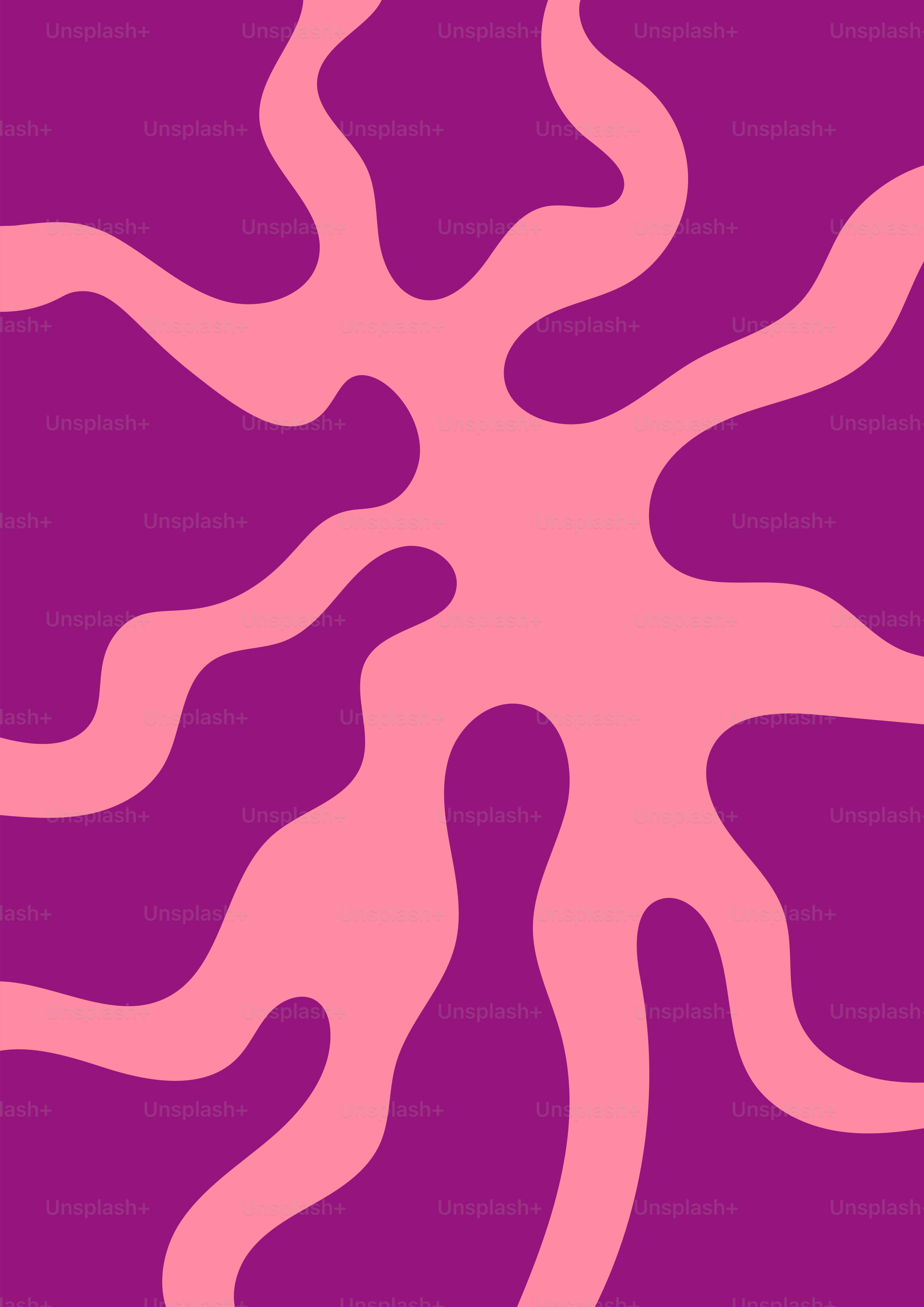 A purple and pink background with a stylized design