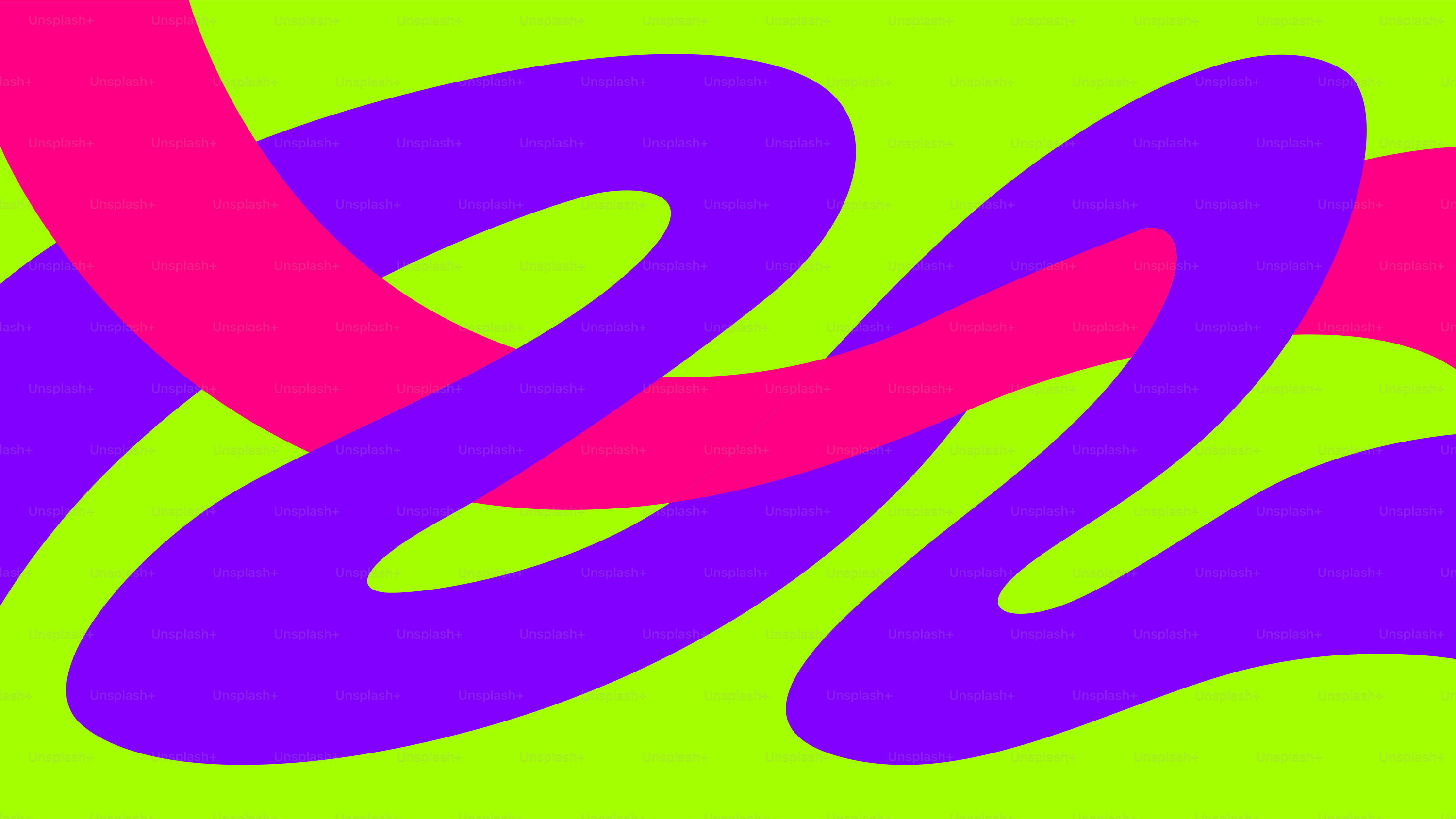 Uma imagem de um desenho roxo e rosa sobre fundo verde
