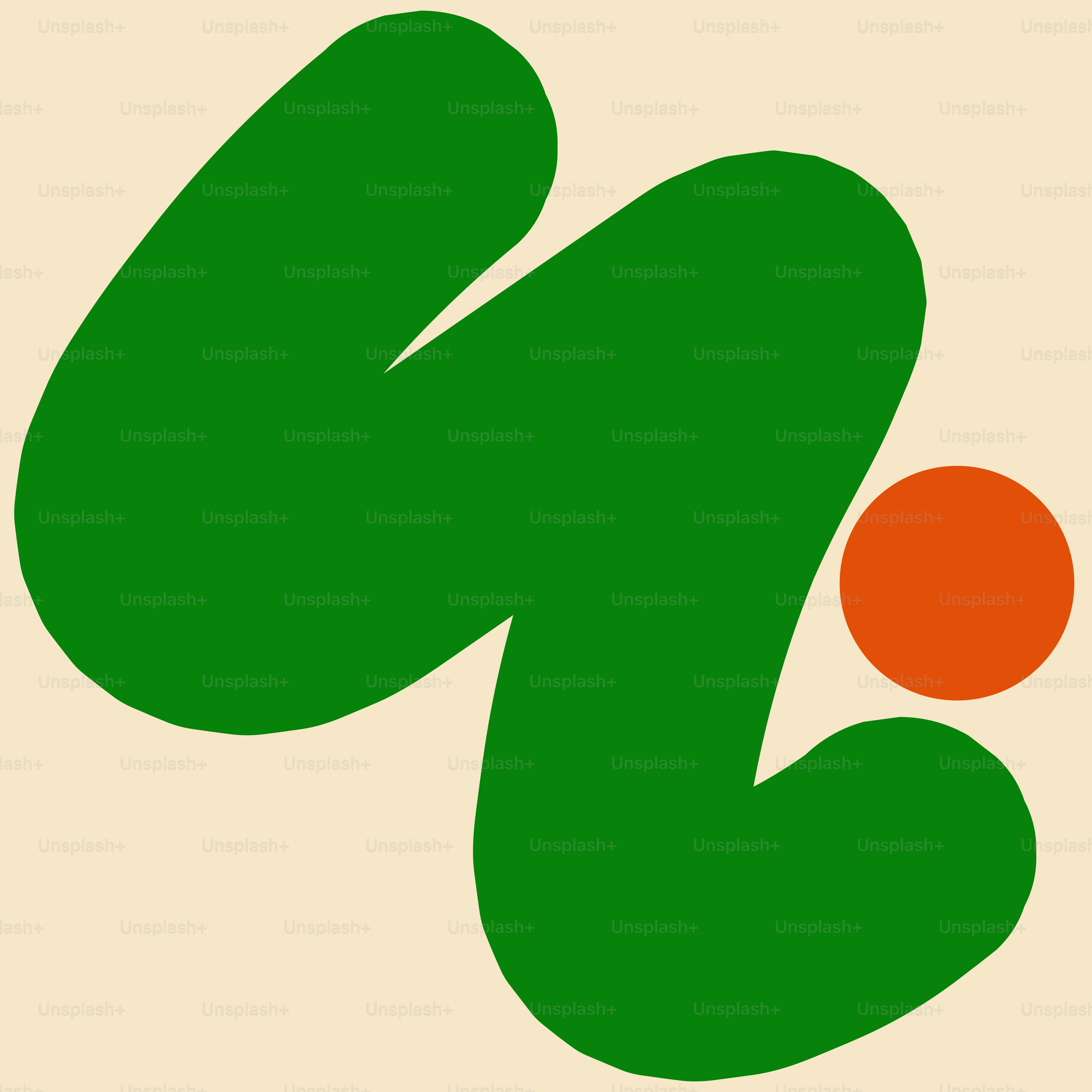A green and orange logo on a white background