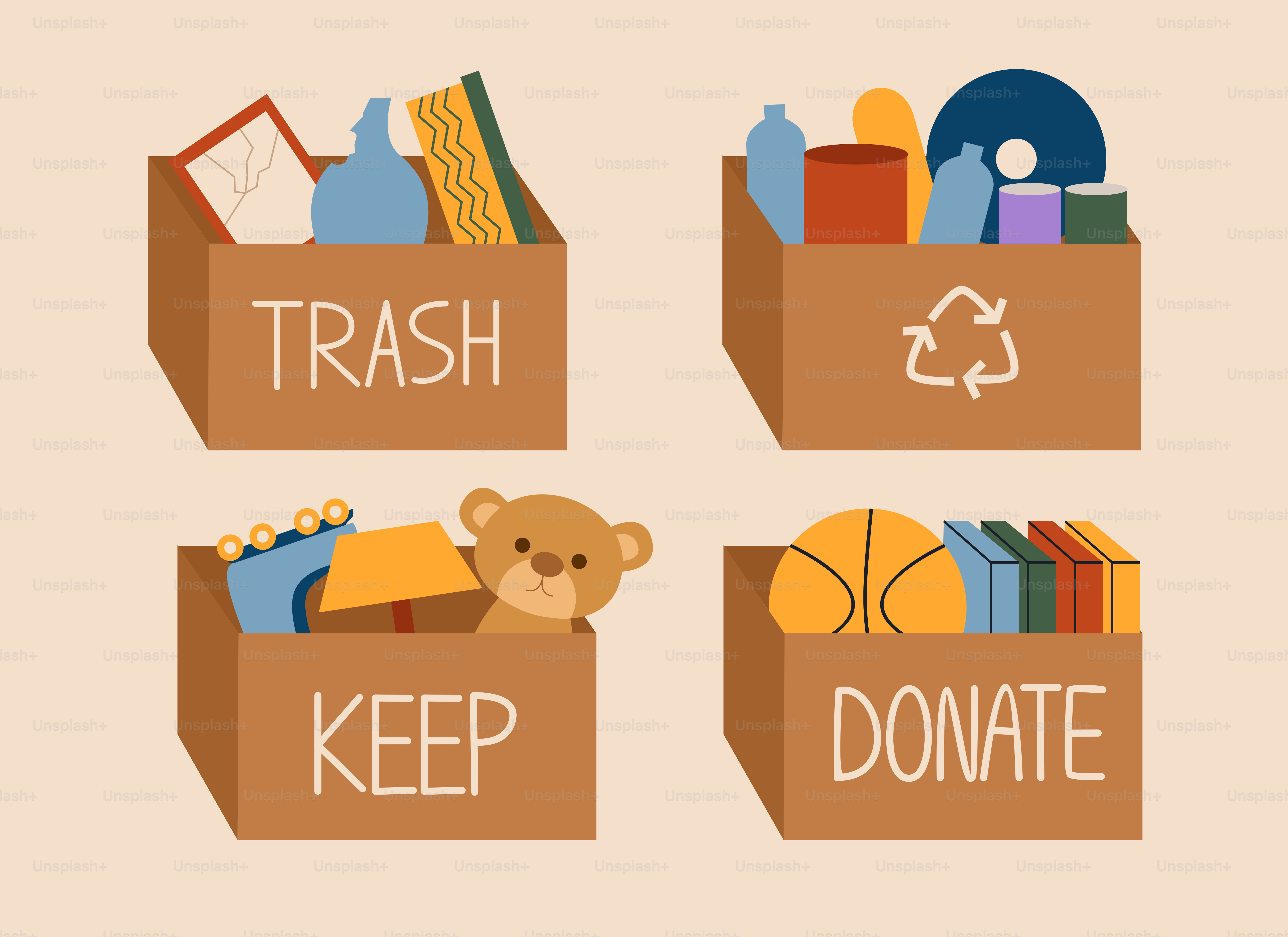 A box with a teddy bear inside of it