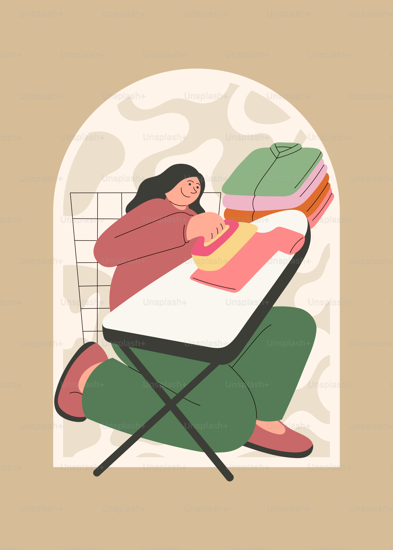 A woman sitting at a table with a pile of books