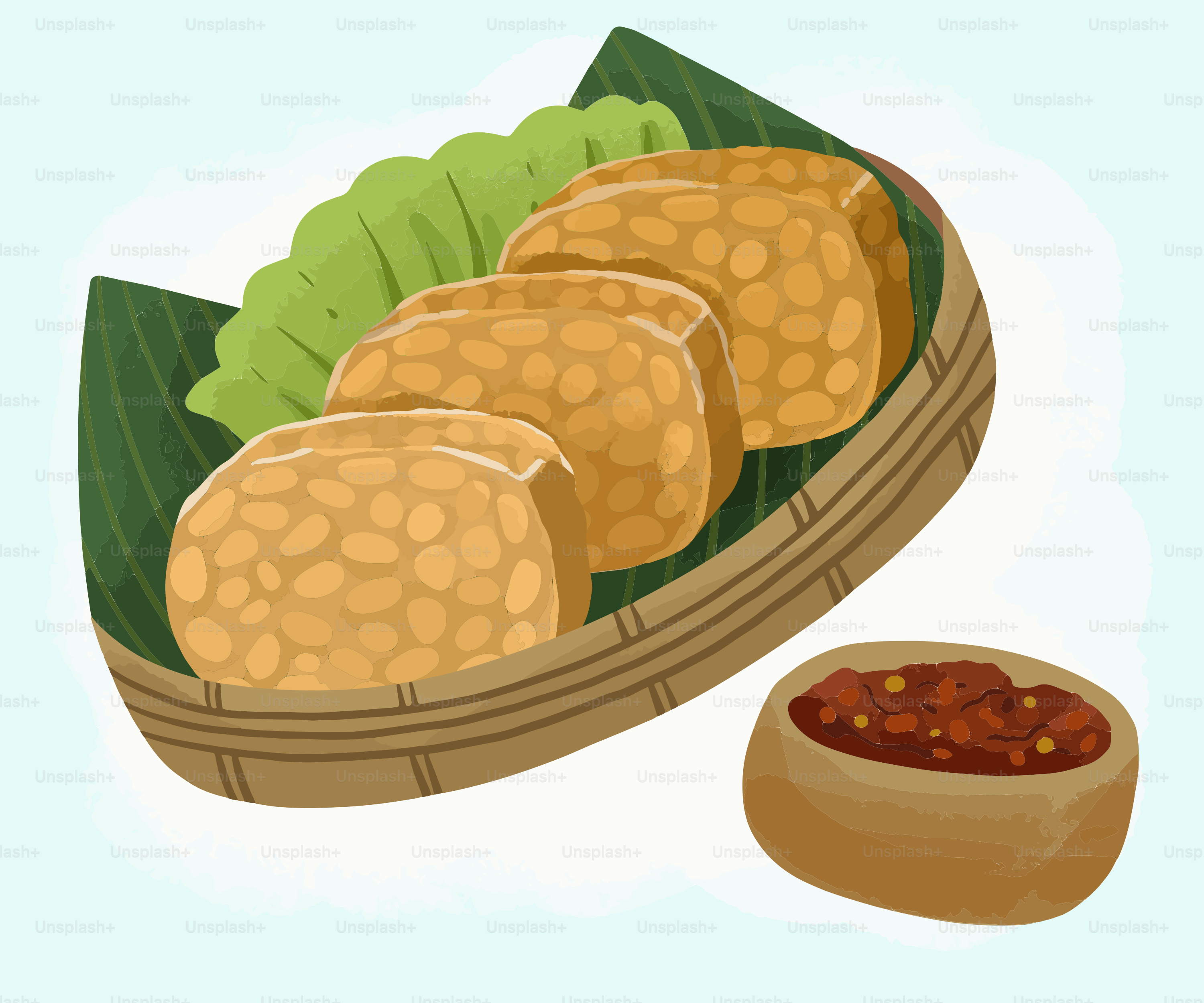 A picture of some food in a basket