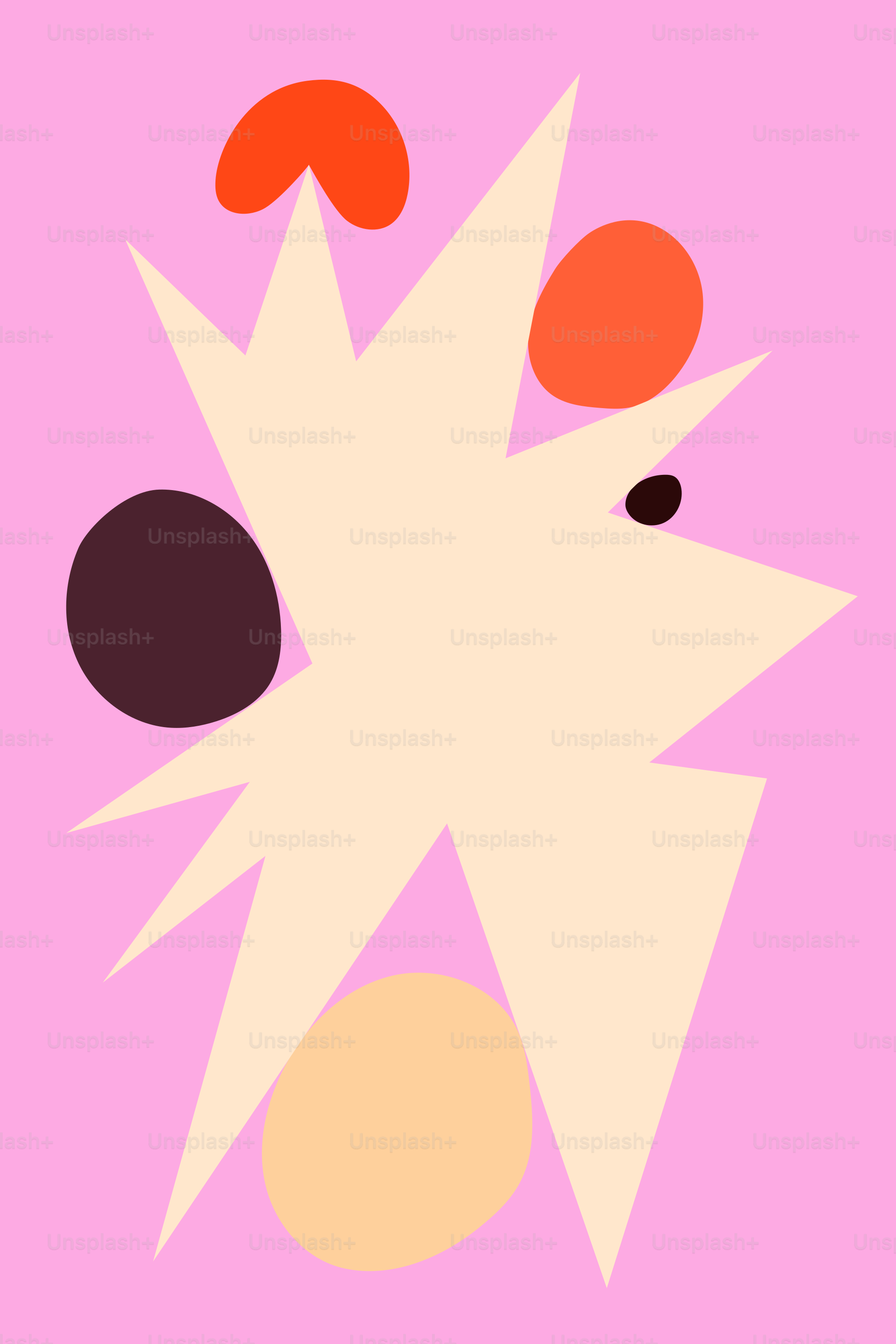 Ein rosafarbener Hintergrund mit einem abstrakten Design