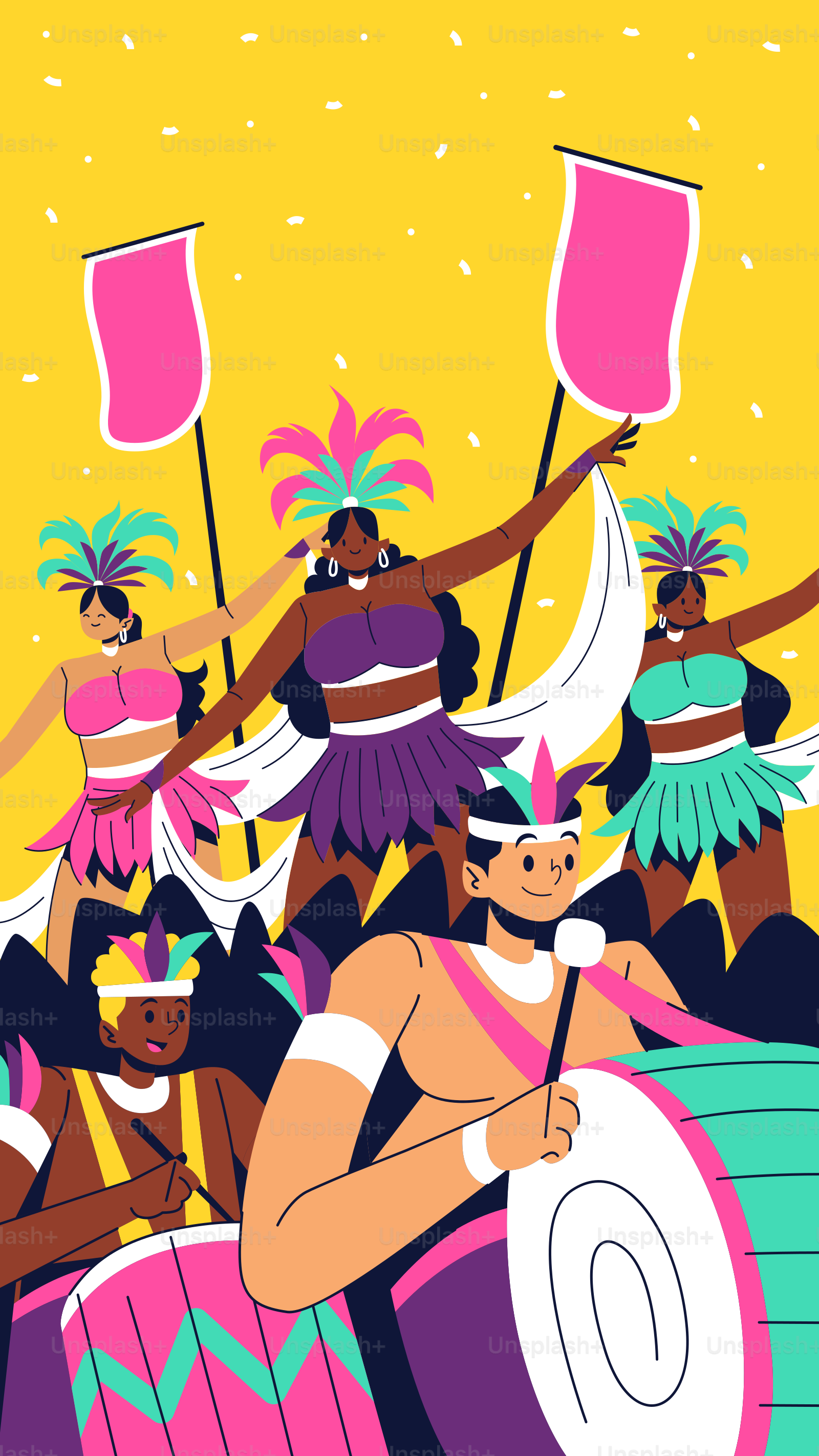 Un gruppo di persone che stanno in piedi nell'erba