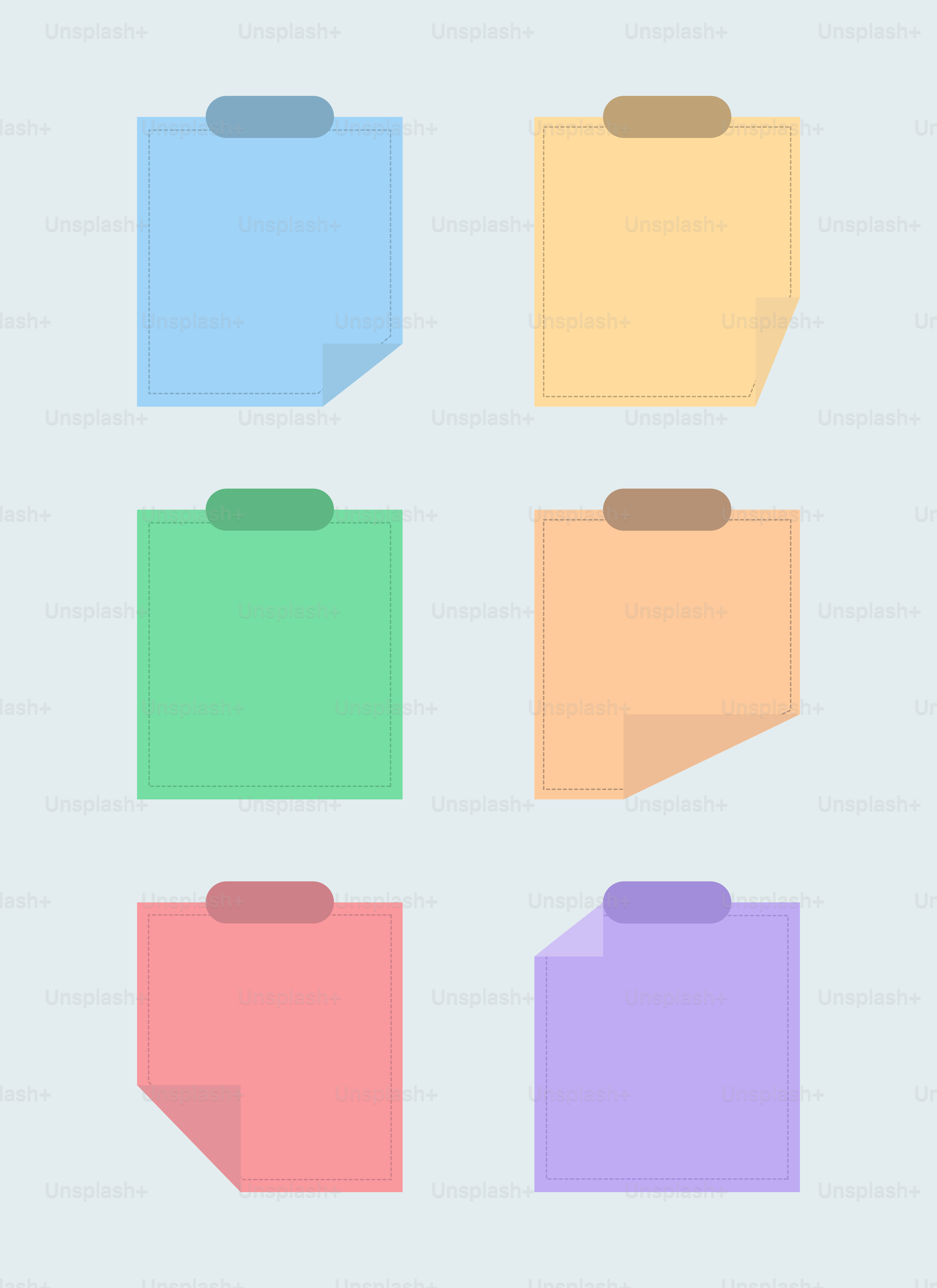 Un conjunto de carpetas de diferentes colores sobre un fondo azul